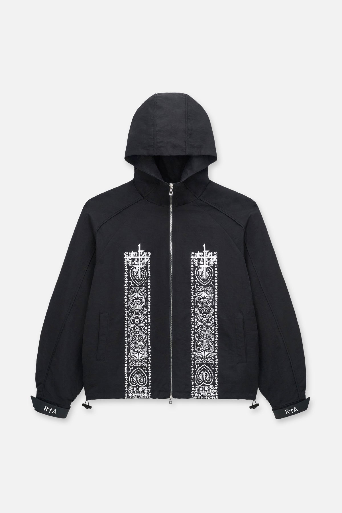 ZAYDEN WINDBREAKER JACKET | BLACK PAISLEY