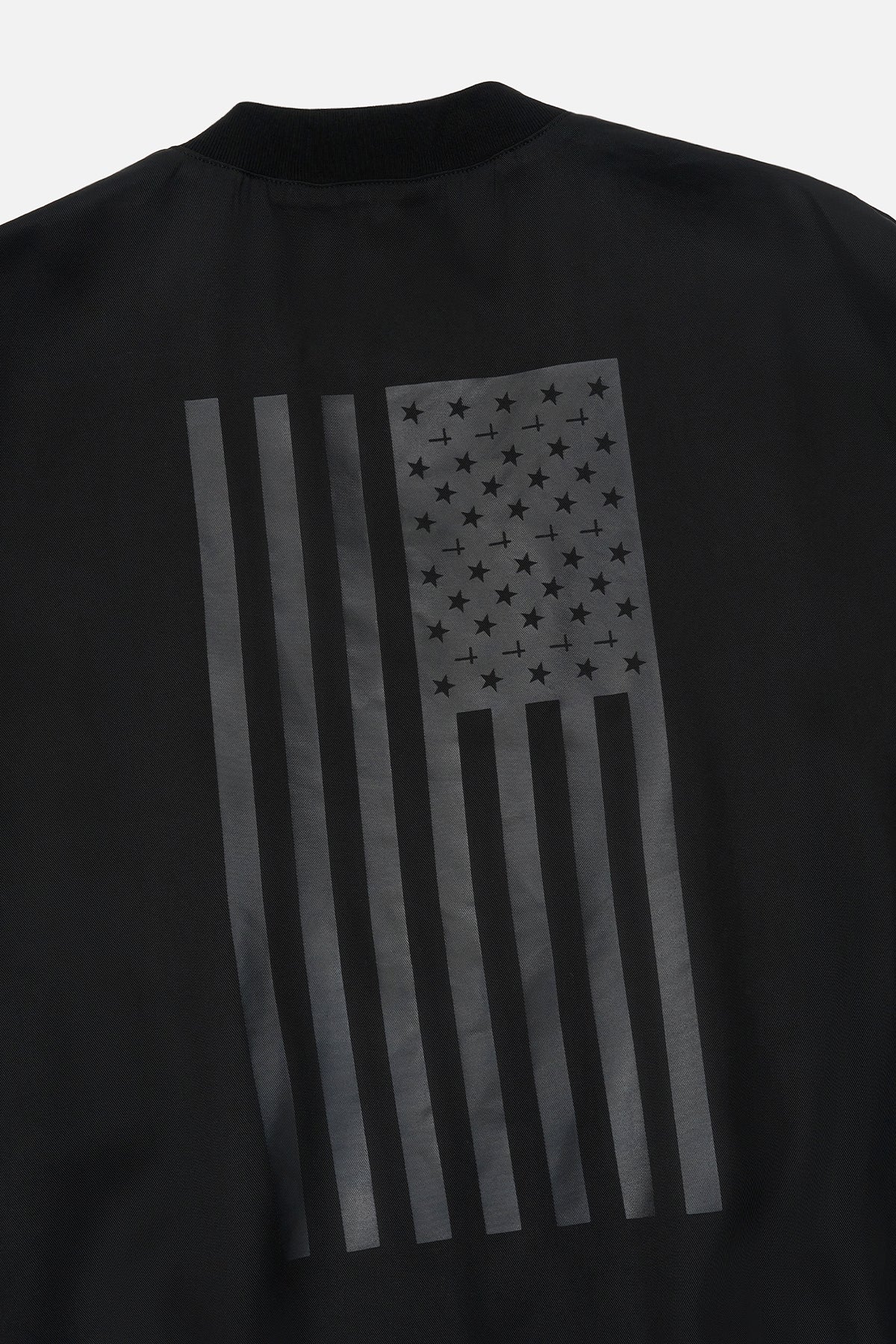 LEONARD BOMBER JACKET | BLACK AMERICAN FLAG