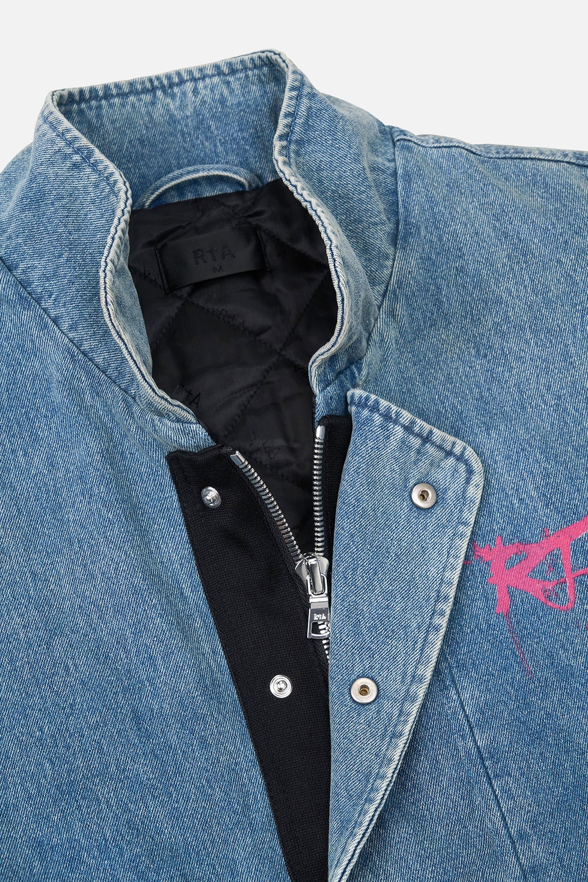 CESAR DENIM VEST | GRAFFITI BLUE