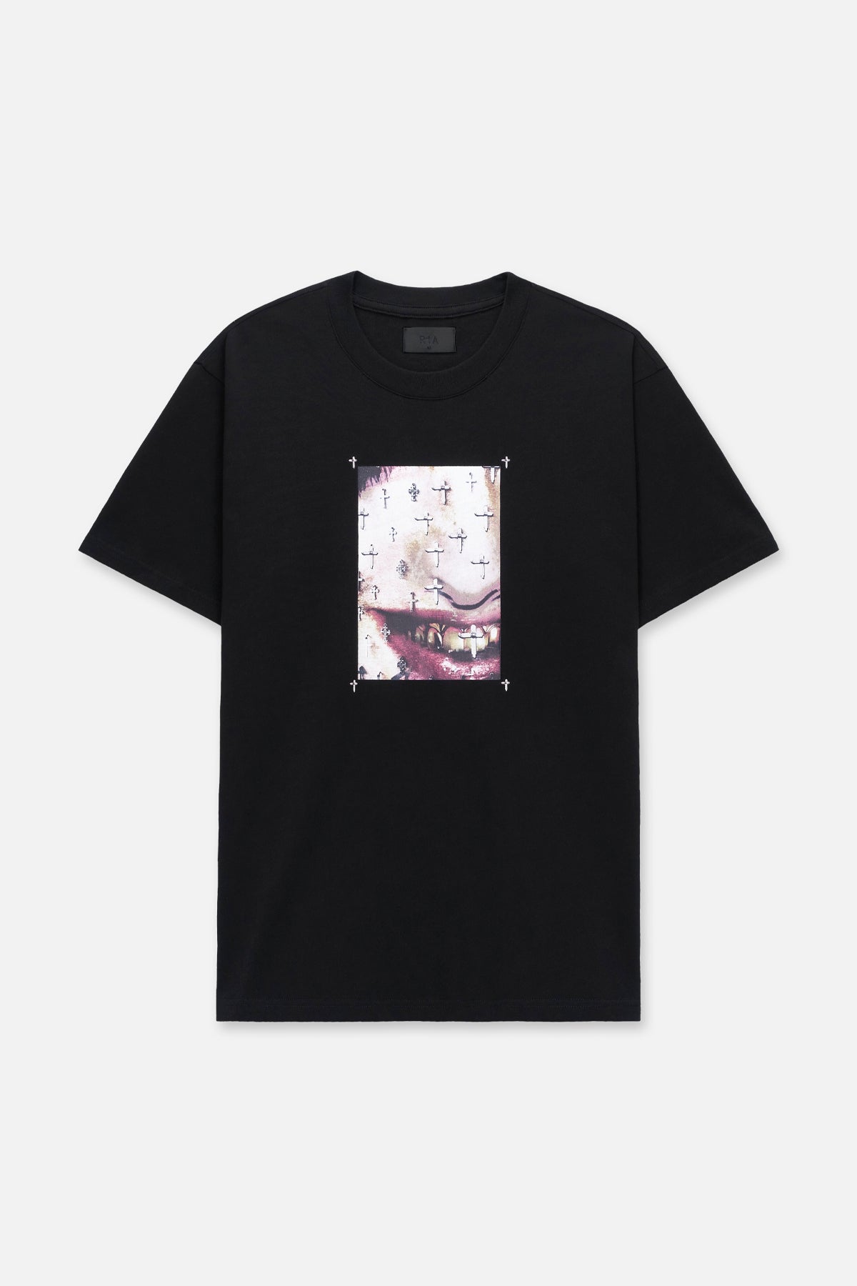 COLIN OVERSIZED SHORT SLEEVE TEE | BLACK CROSS GRILLZ