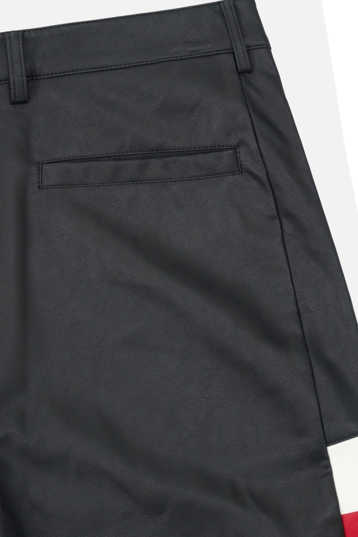 KIAN FAUX LEATHER MOTO PANT | BLACK WHITE MOTORSPORTS