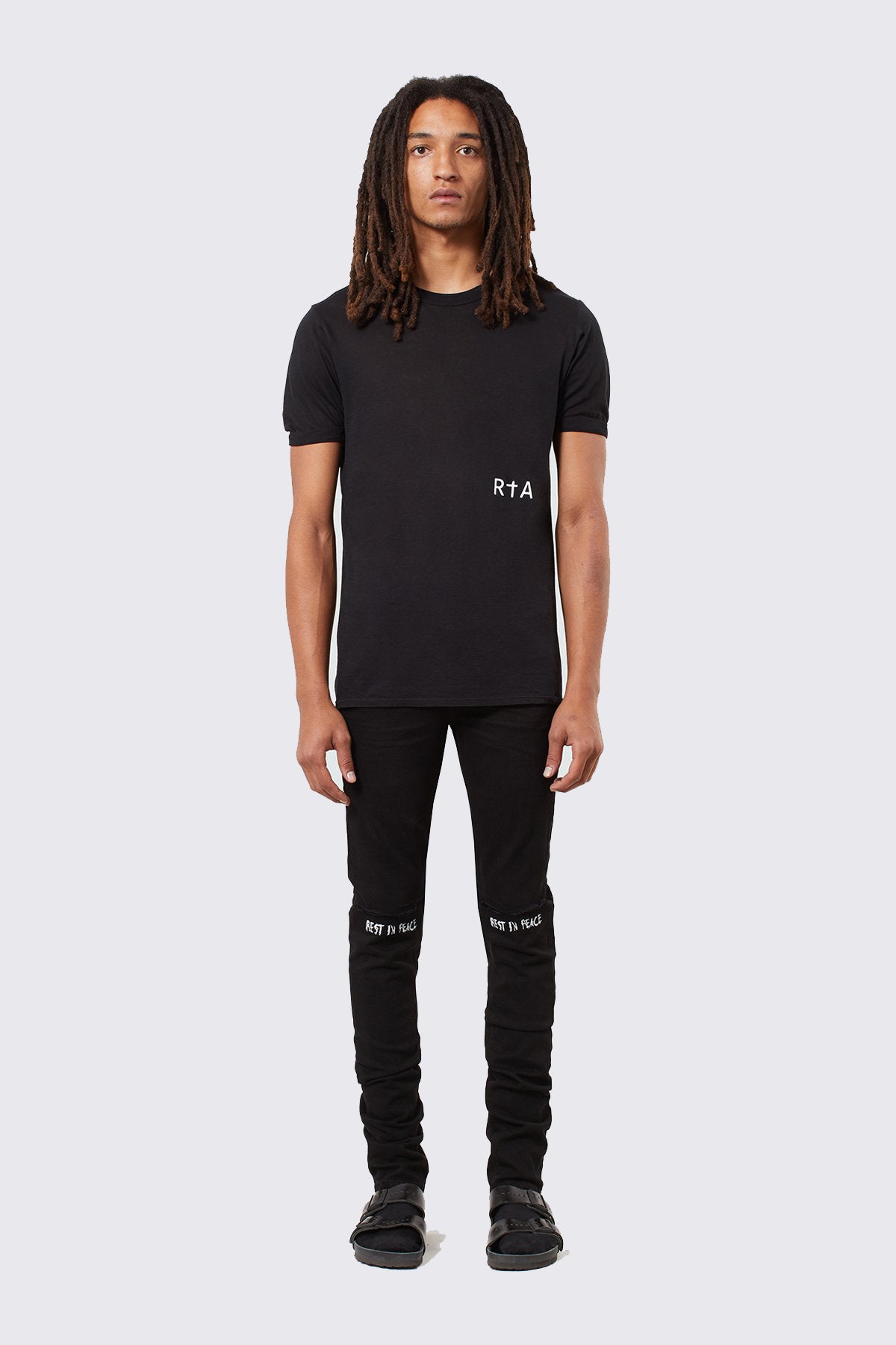 BRYANT SKINNY JEAN | BLACK REST IN PEACE