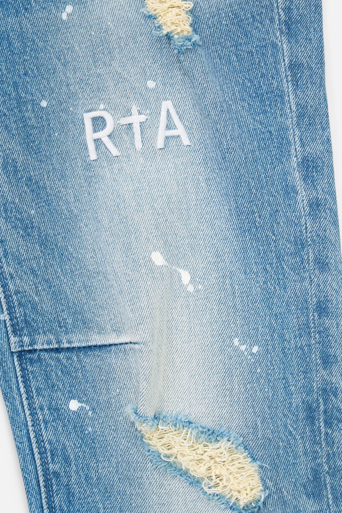 CLAYTON SKINNY JEAN | MEDIUM BLUE PAINTED
