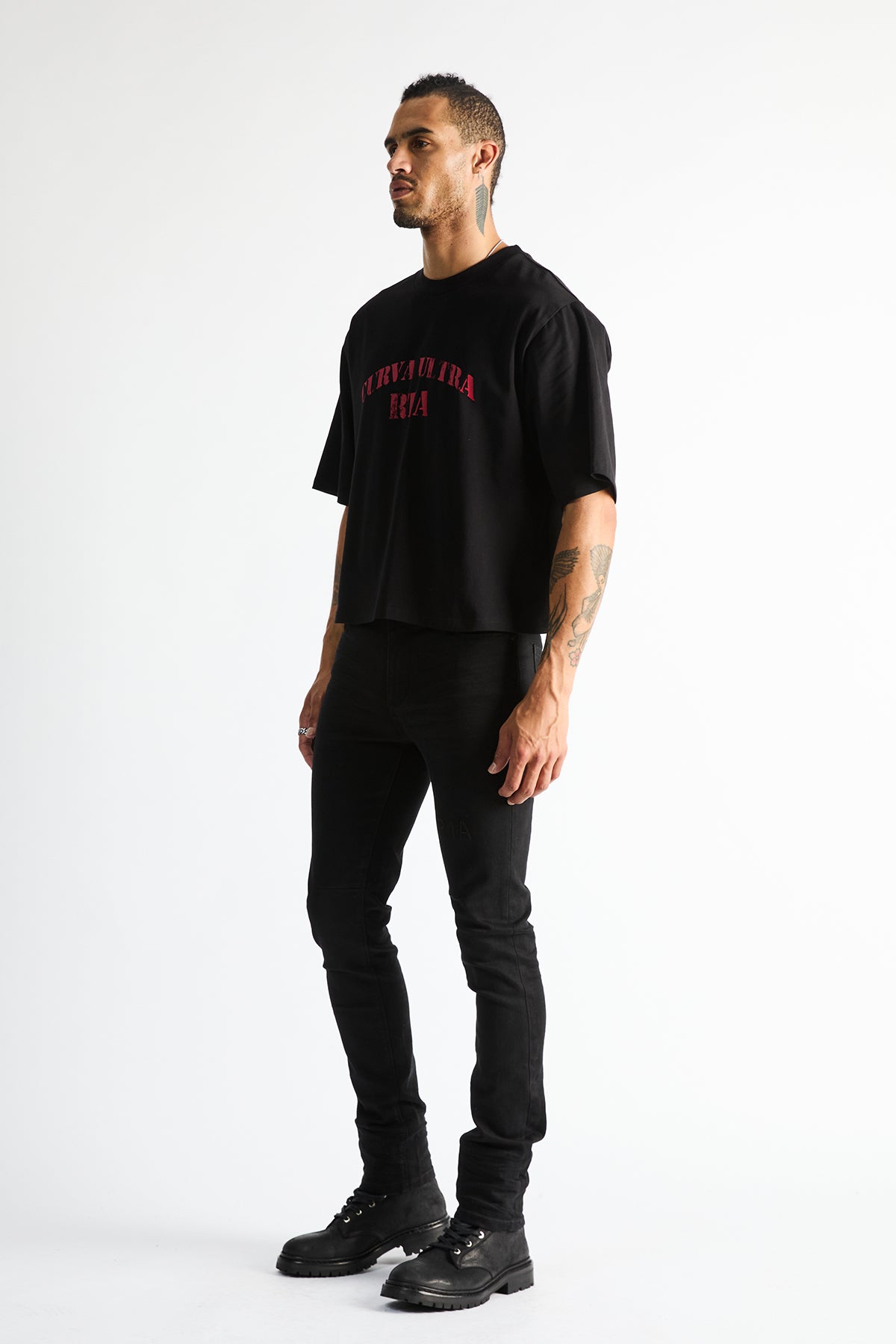 BRYANT SKINNY JEAN | BLACK LOGO