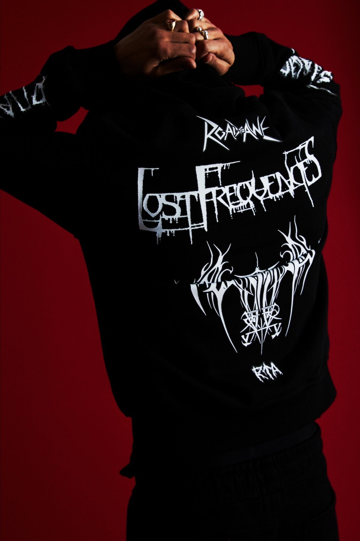 FLOYD ZIP UP HOODIE | BLACK METAL ROAD TO AWE
