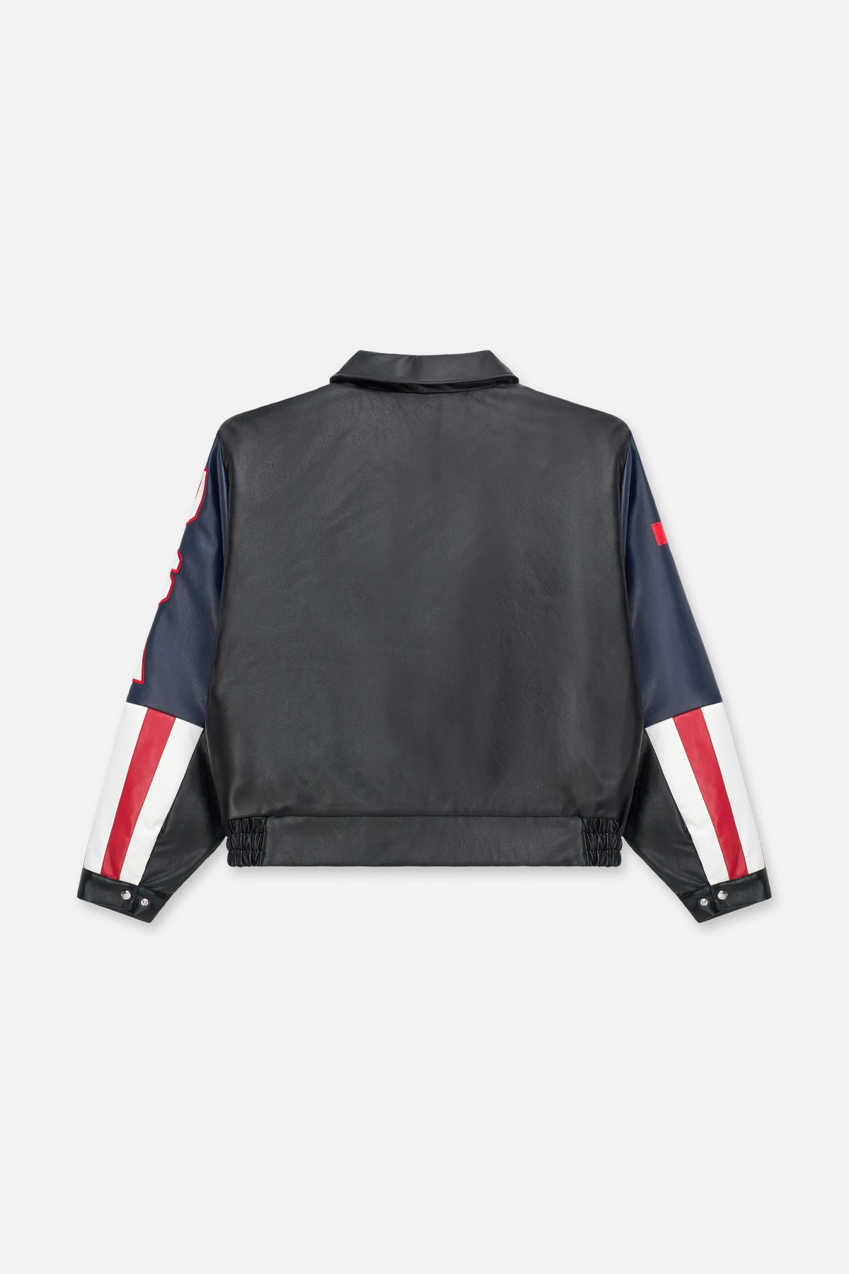 AVEN FAUX LEATHER BOMBER JACKET | BLACK USA