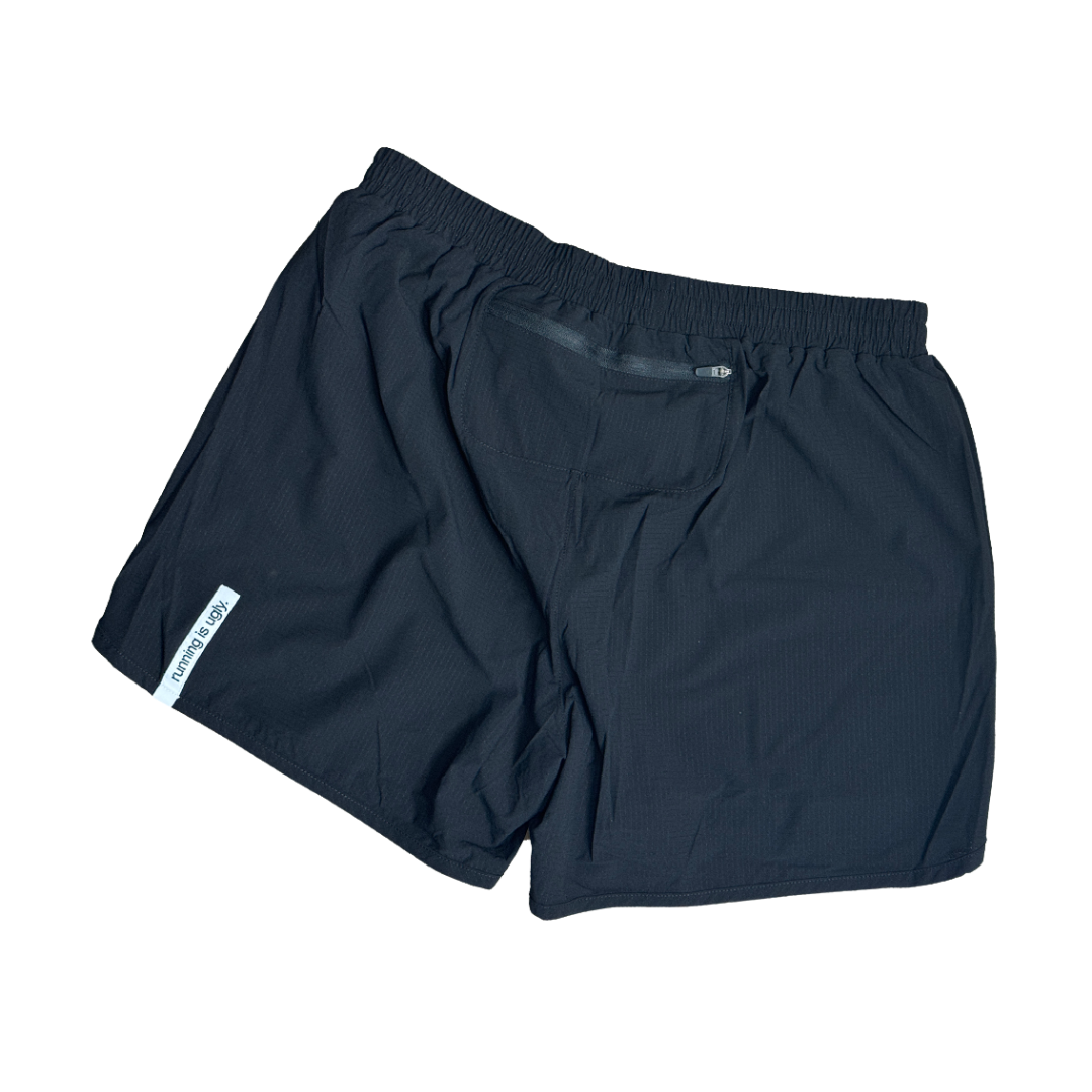 classic mens microperf short 5", black