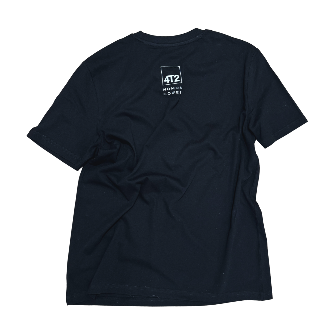 tee, get lost x momos, black.