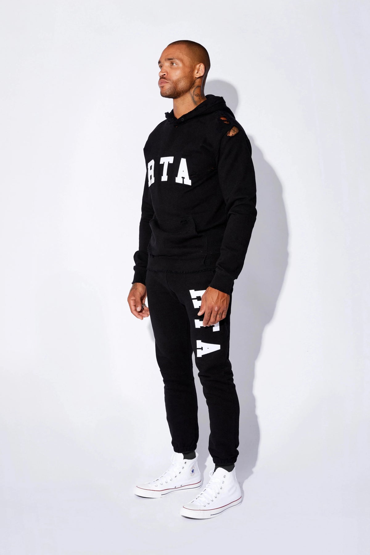 MARKUS HOODIE | BLACK COLLEGIATE