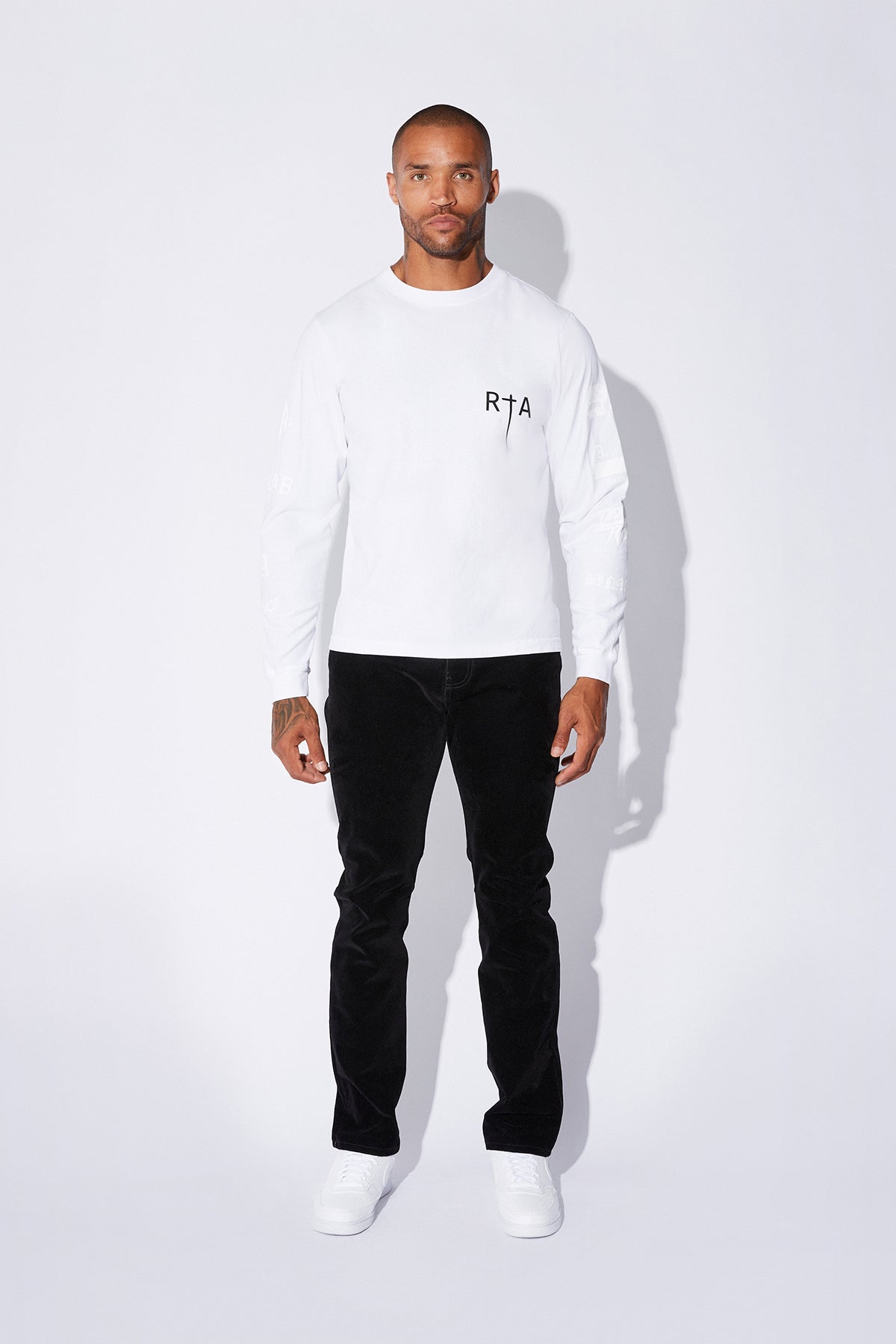 LAWRENCE LONG SLEEVE TEE | WHITE GREATEST HITS