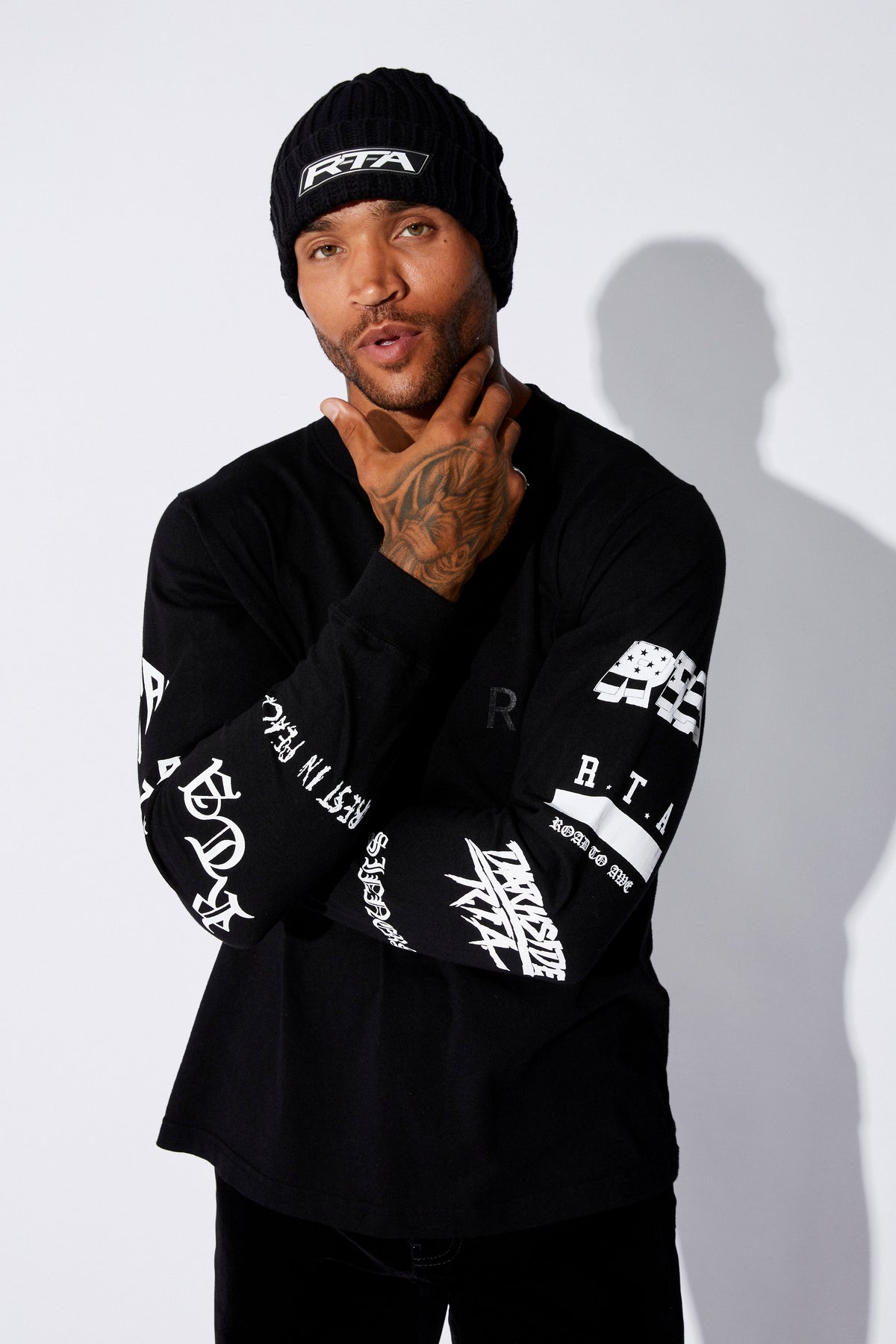 LAWRENCE LONG SLEEVE TEE | BLACK GREATEST HITS