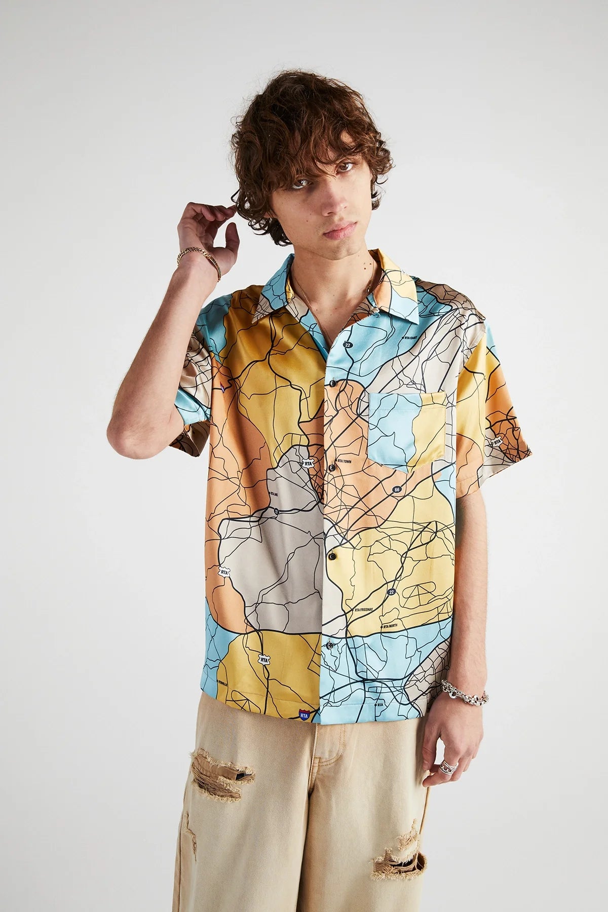 SILK SHORT SLEEVE SHIRT | ROAD MAP