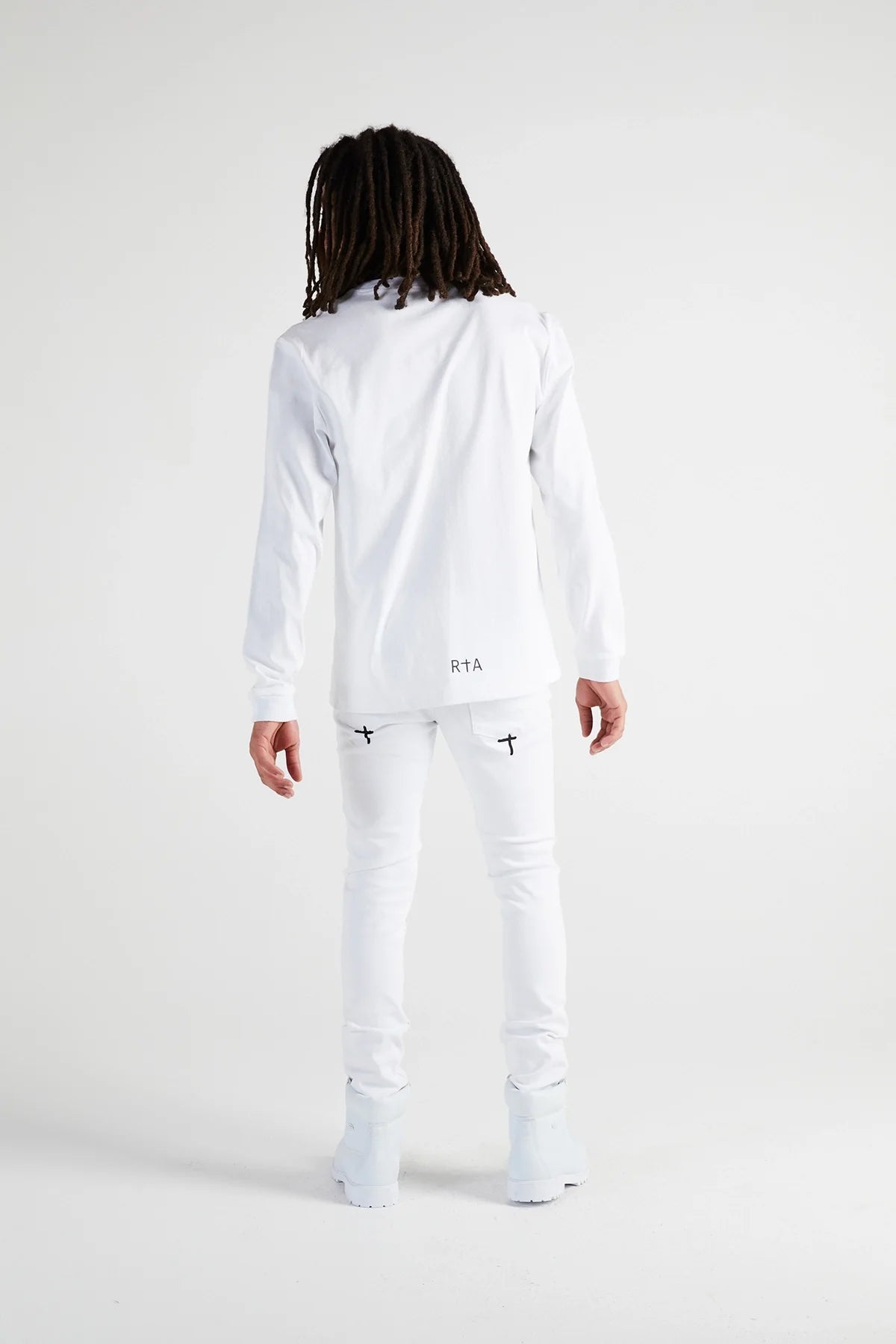 LAWRENCE LONG SLEEVE TEE | WHITE CROSS