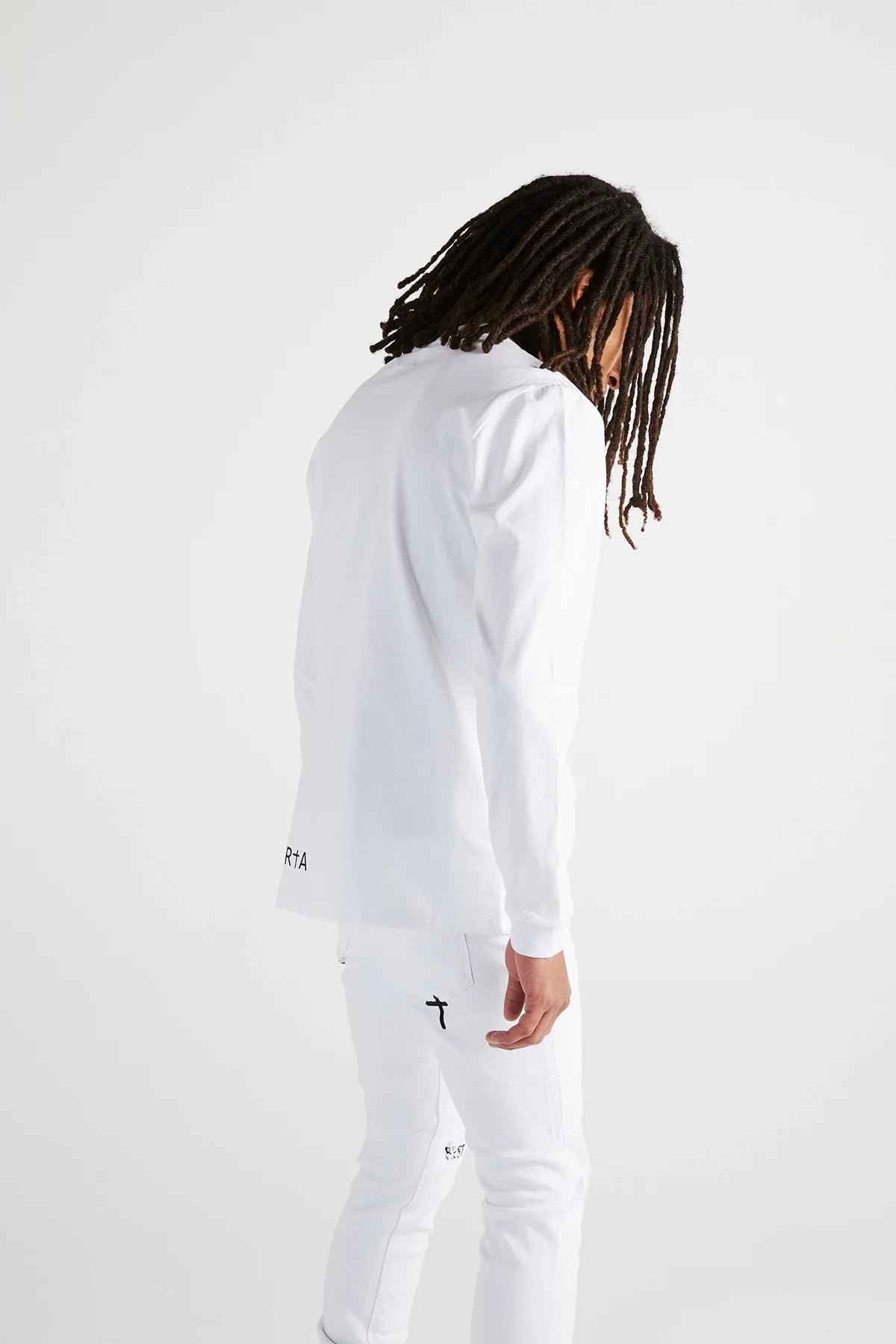 LAWRENCE LONG SLEEVE TEE | WHITE CROSS
