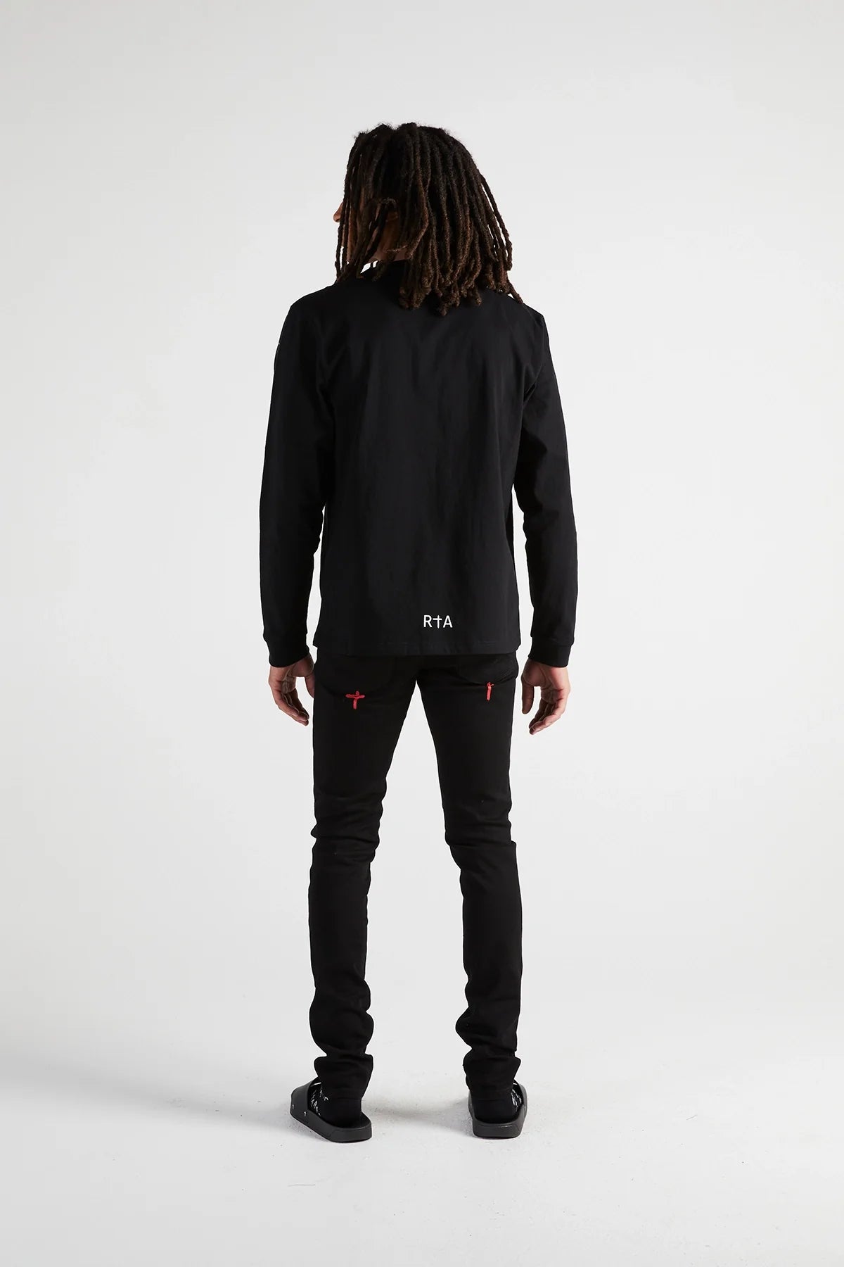 LAWRENCE LONG SLEEVE TEE | BLACK CROSS