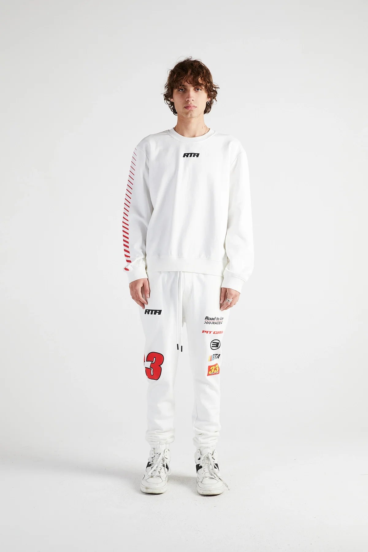 OWEN SWEATPANT | WHITE RACING NUMBERS