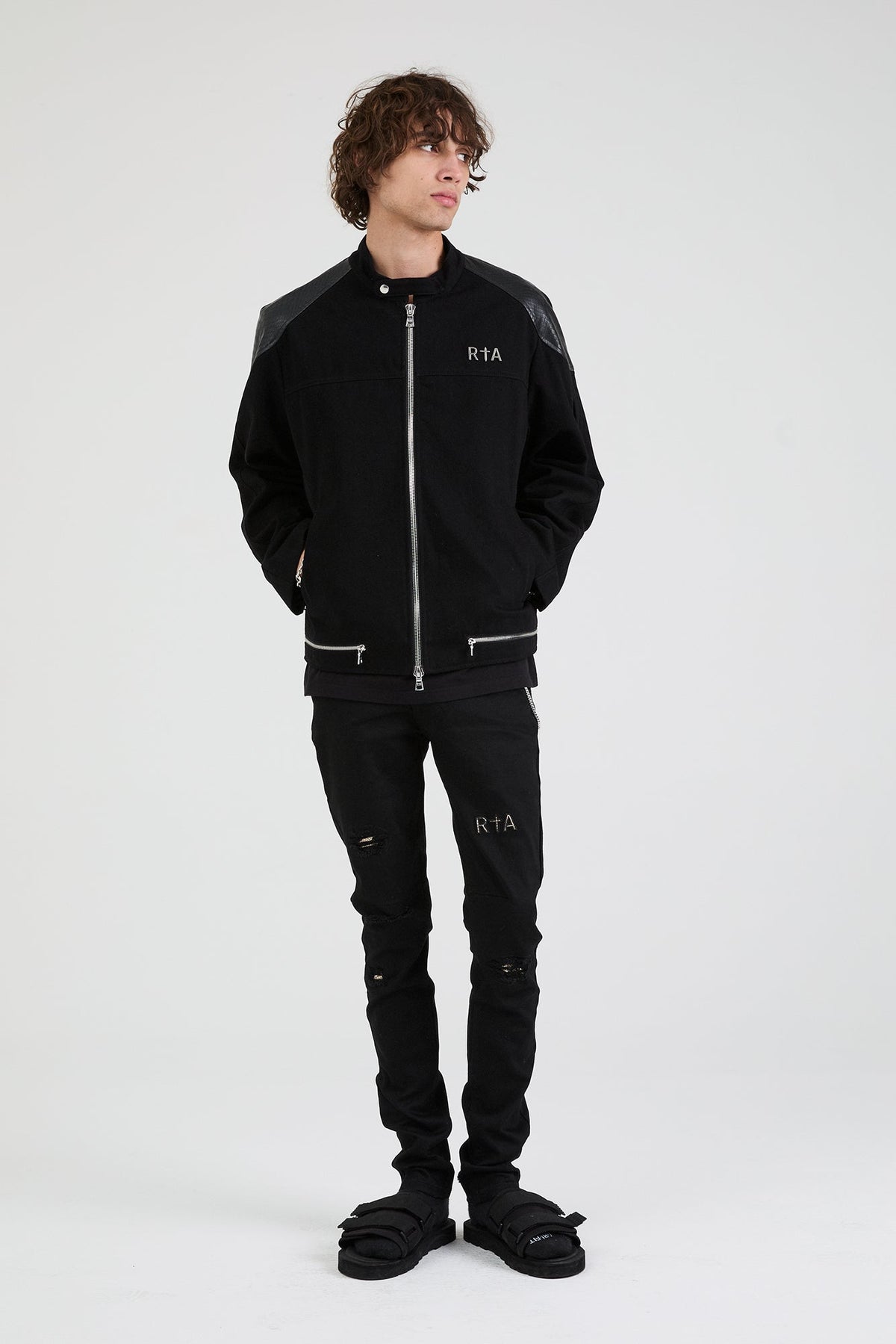 BAXTER DENIM JACKET | BLACK SNAKE