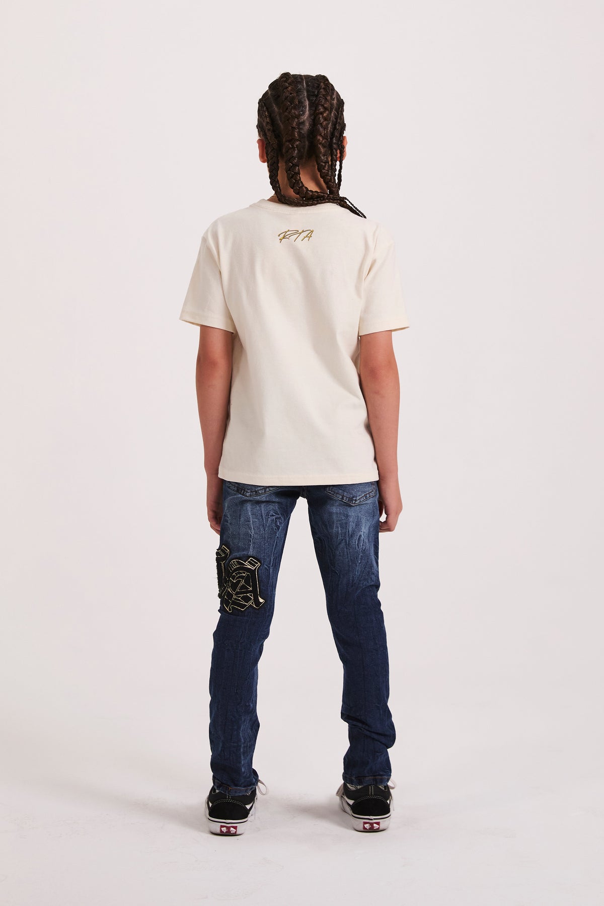 KIDS ANDERSON SKINNY JEAN | NAVY STORM OG PATCH