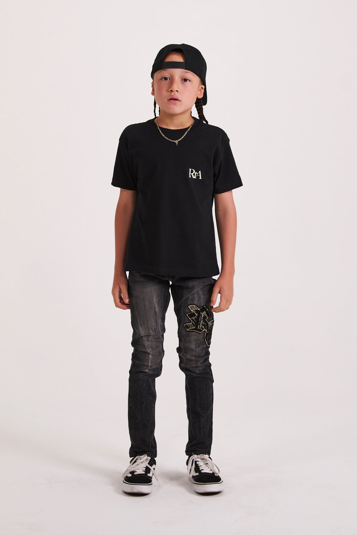 KIDS EDSON SHORT SLEEVE TEE | BLACK PARADISE