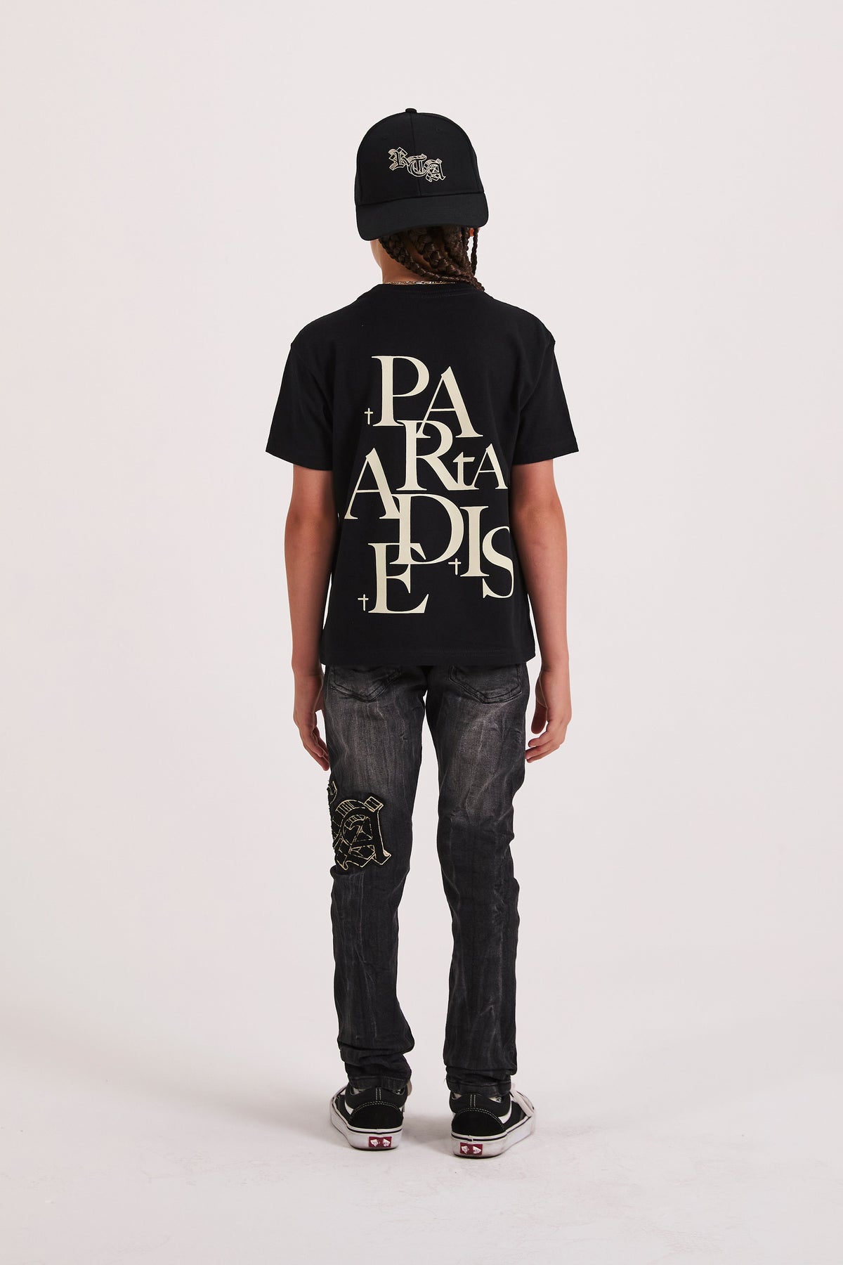 KIDS EDSON SHORT SLEEVE TEE | BLACK PARADISE