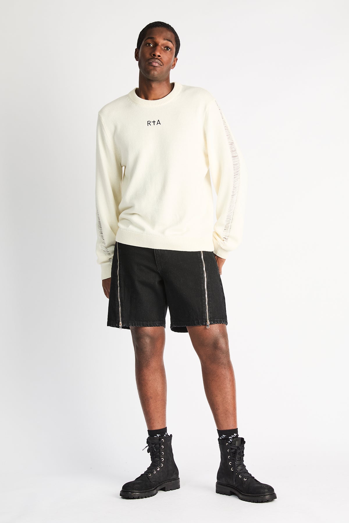 CALEB DENIM SHORT | BLACK