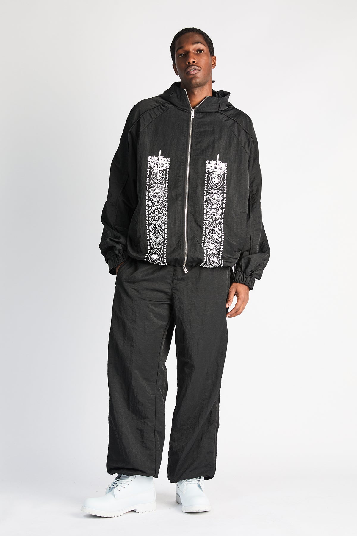 NIXON TRACK PANT | BLACK PAISLEY