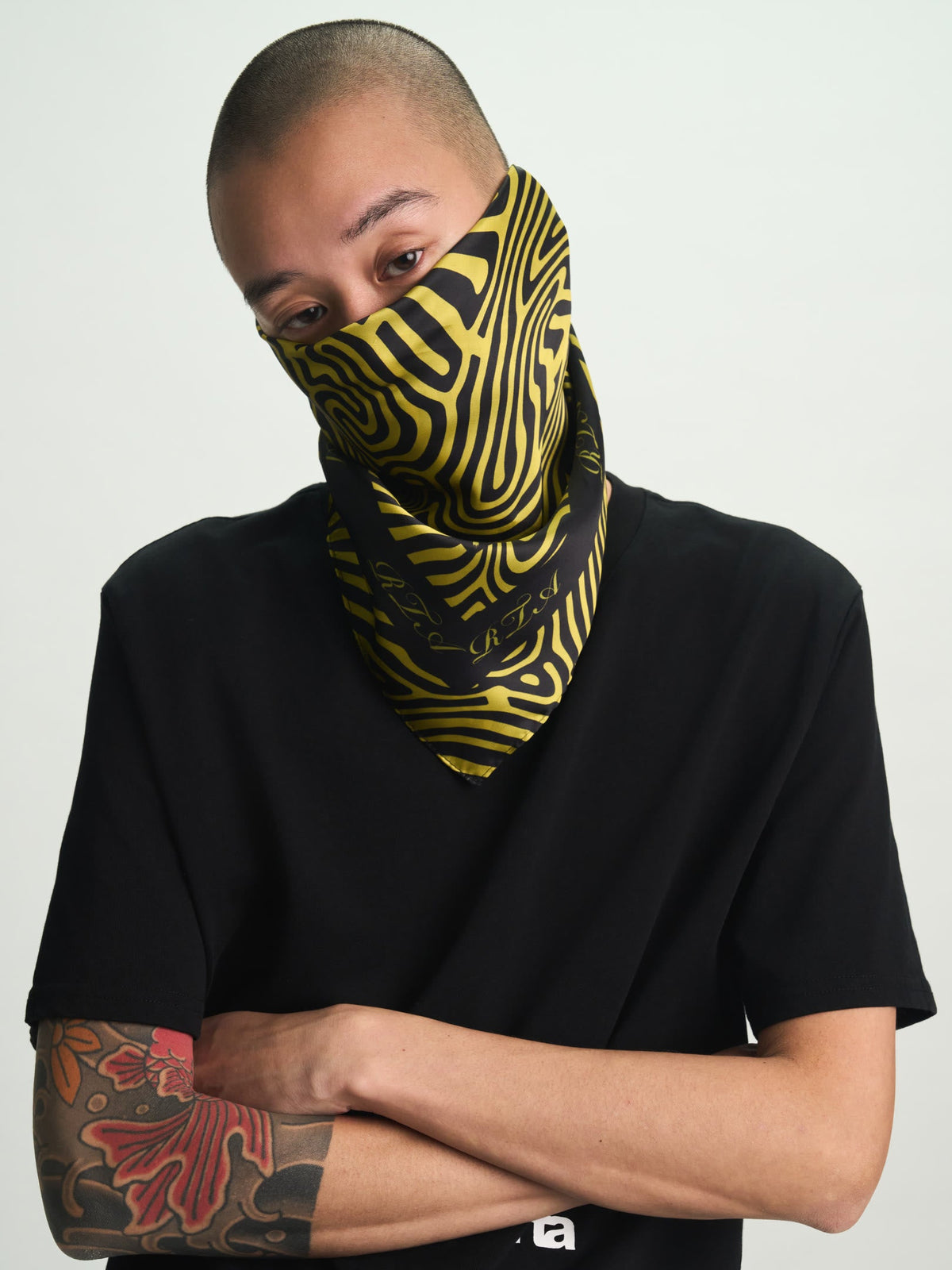 LEV BANDANA | BLACK TOPOGRAPHY