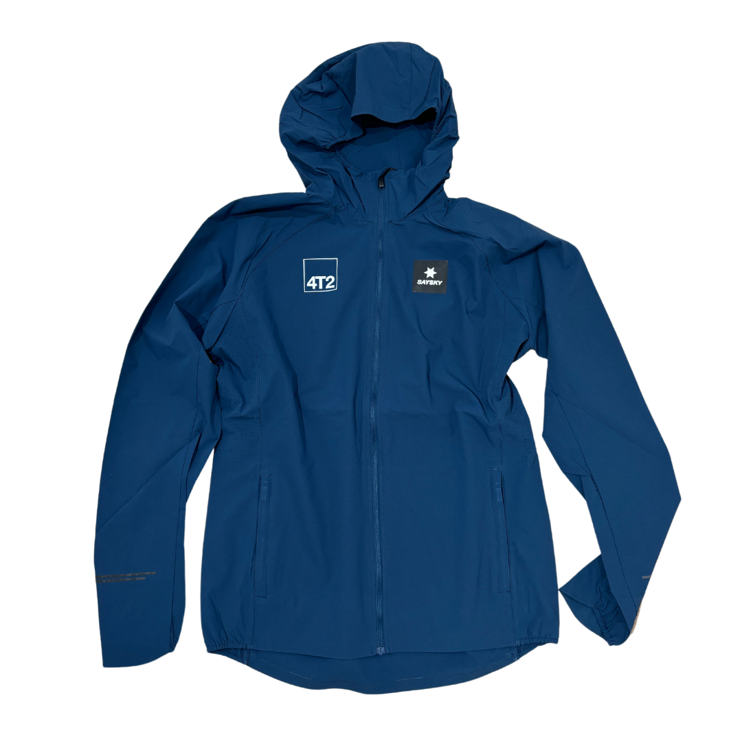 saysky clean pace flex hooded jacket, blue.