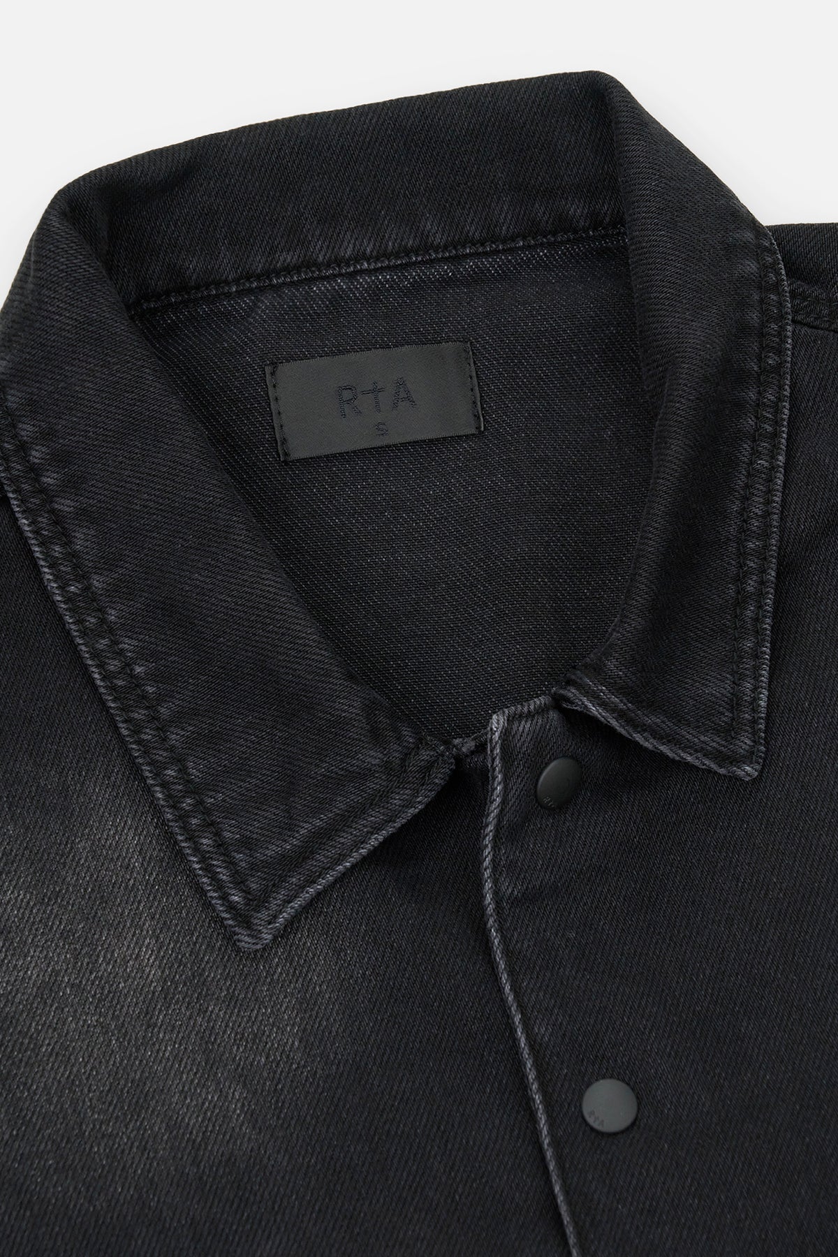 SAMSON SHIRT | BLACK FADED DISTRESSED