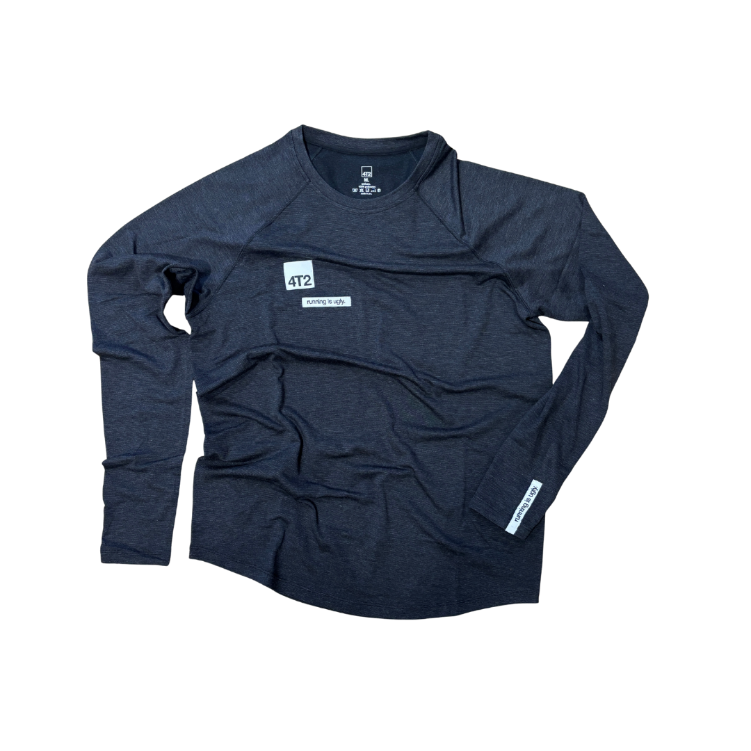 classic thermo longsleeve, charcoal.