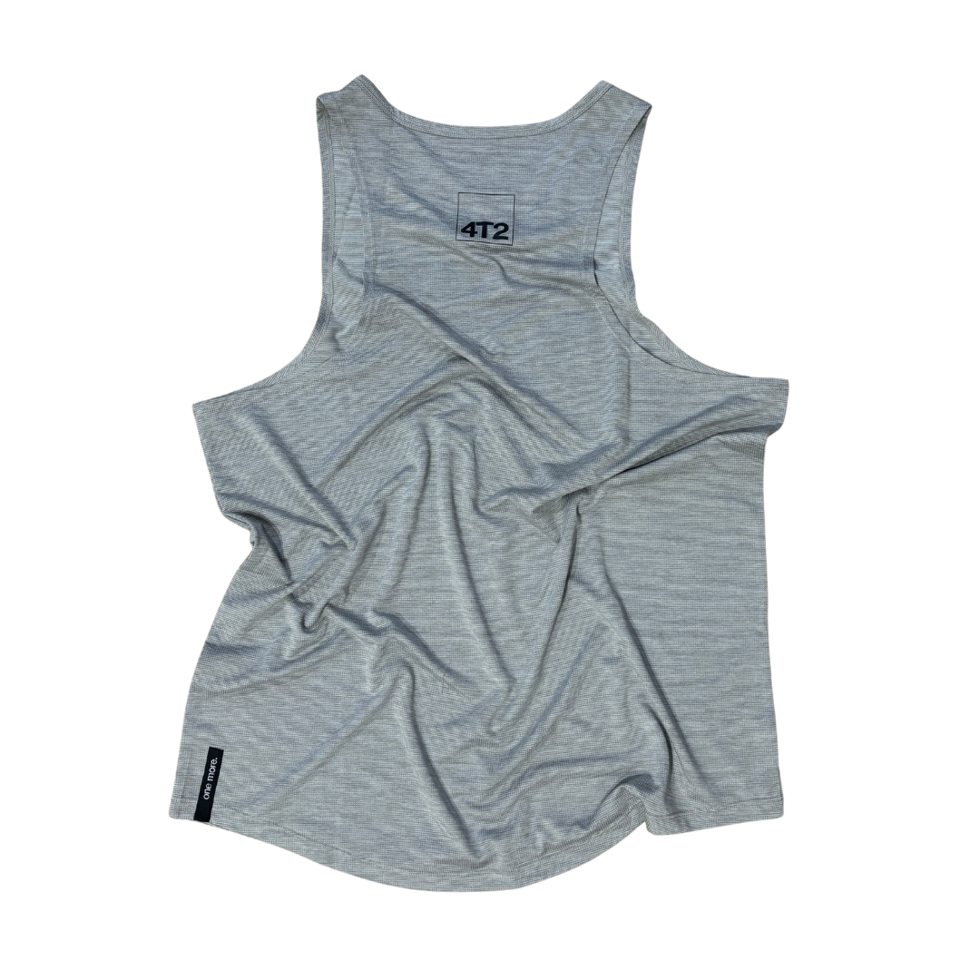 classic mens singlet, heather grey.