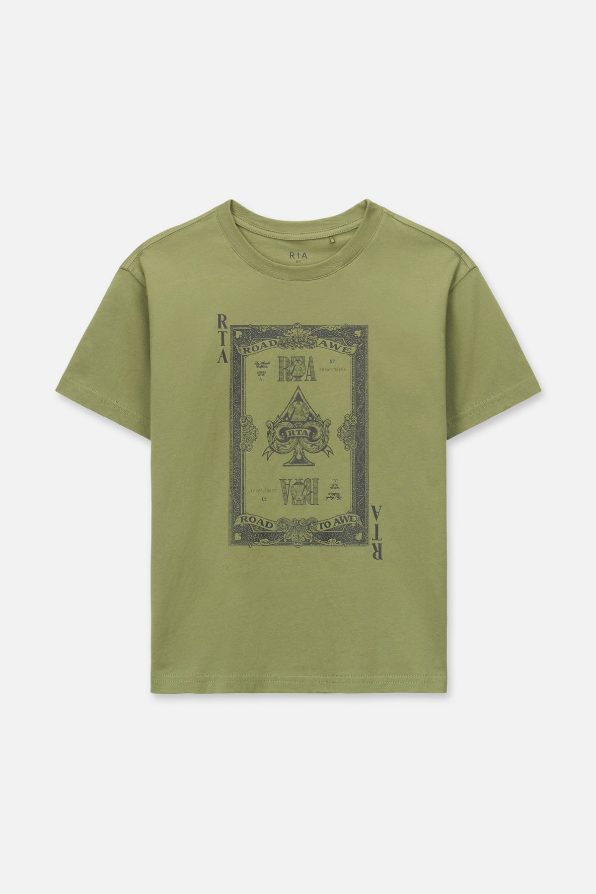 KIDS LAWSON TEE | OIL GREEN MONEY