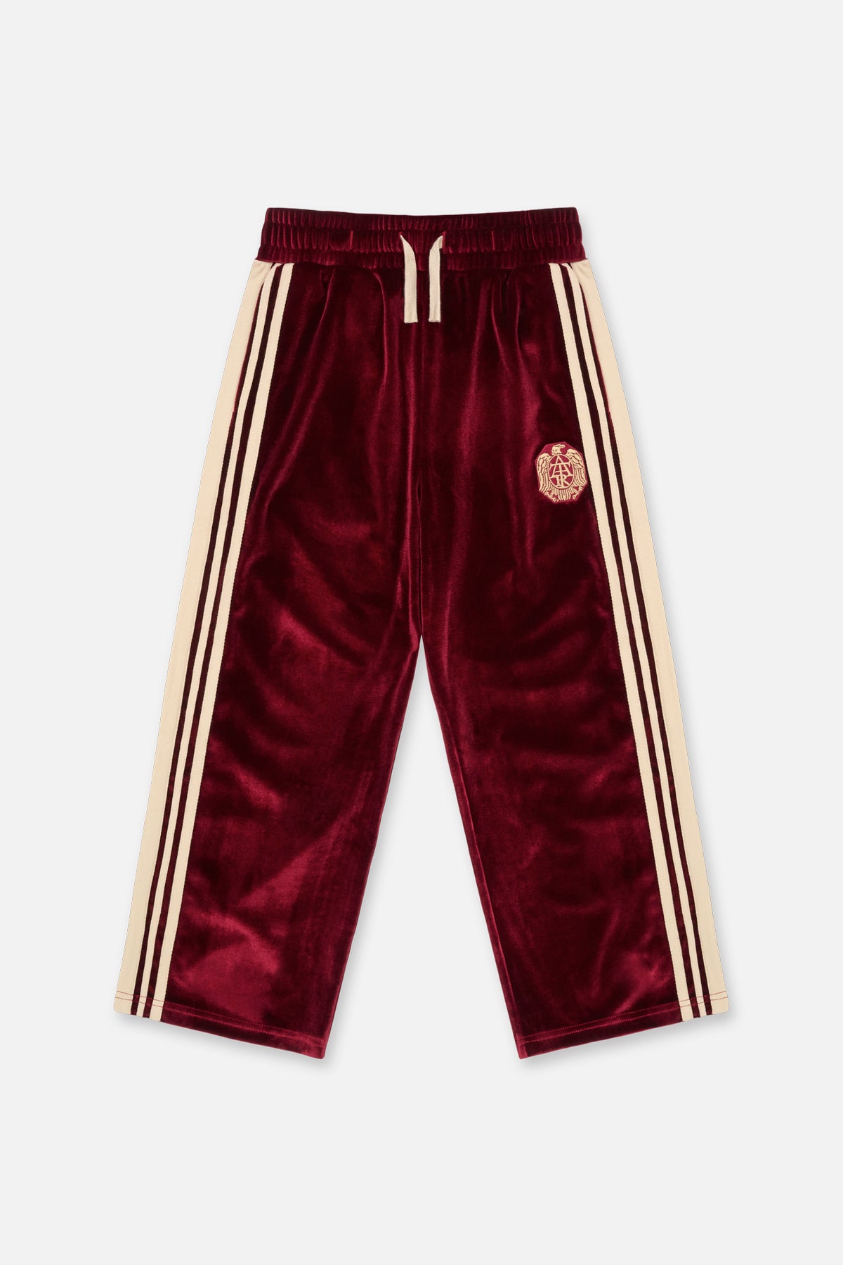 KIDS LON WIDE LEG SWEATPANTS | BURGUNDY CREST