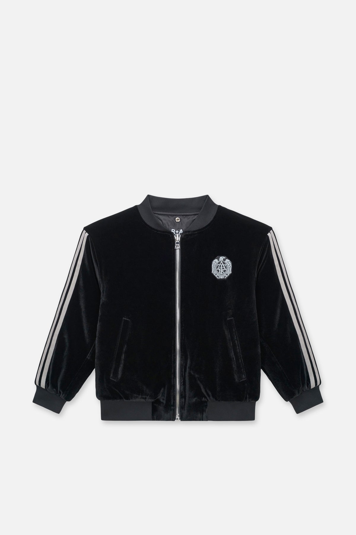 KIDS RIAN HOODED BOMBER | BLACK CREST
