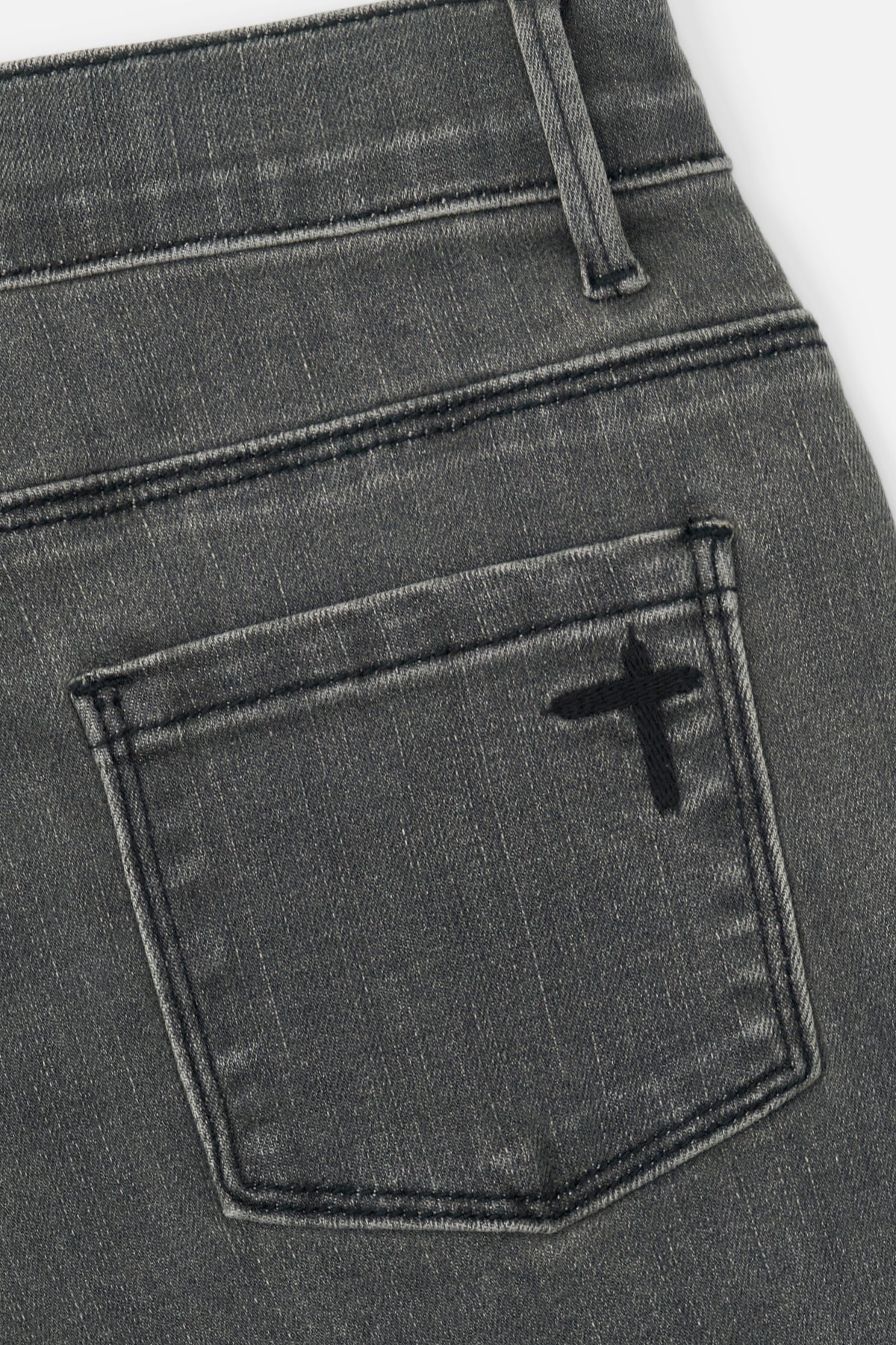 KIDS BENSON SKINNY JEAN | CLOUDED MIST CROSS PATCH
