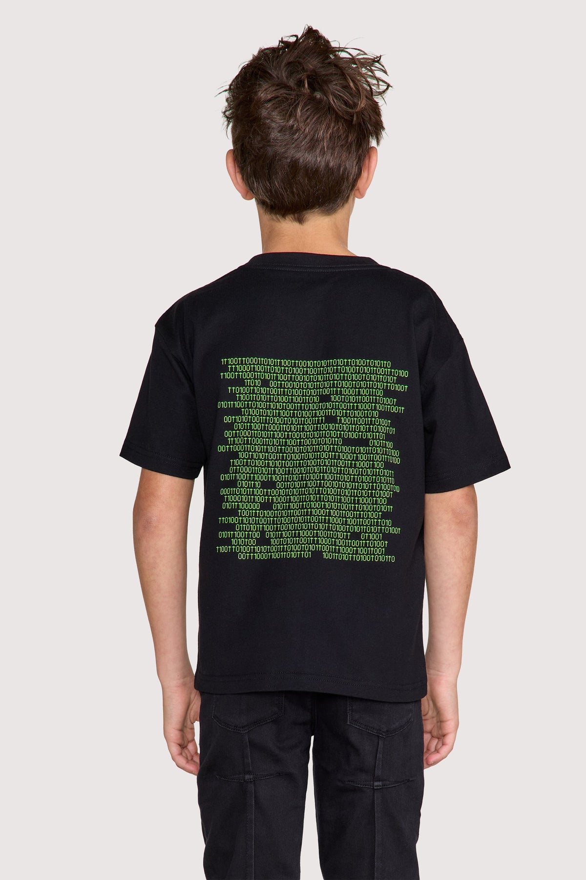 KIDS LAWSON SHORT SLEEVE TEE | BLACK BINARY LOGO