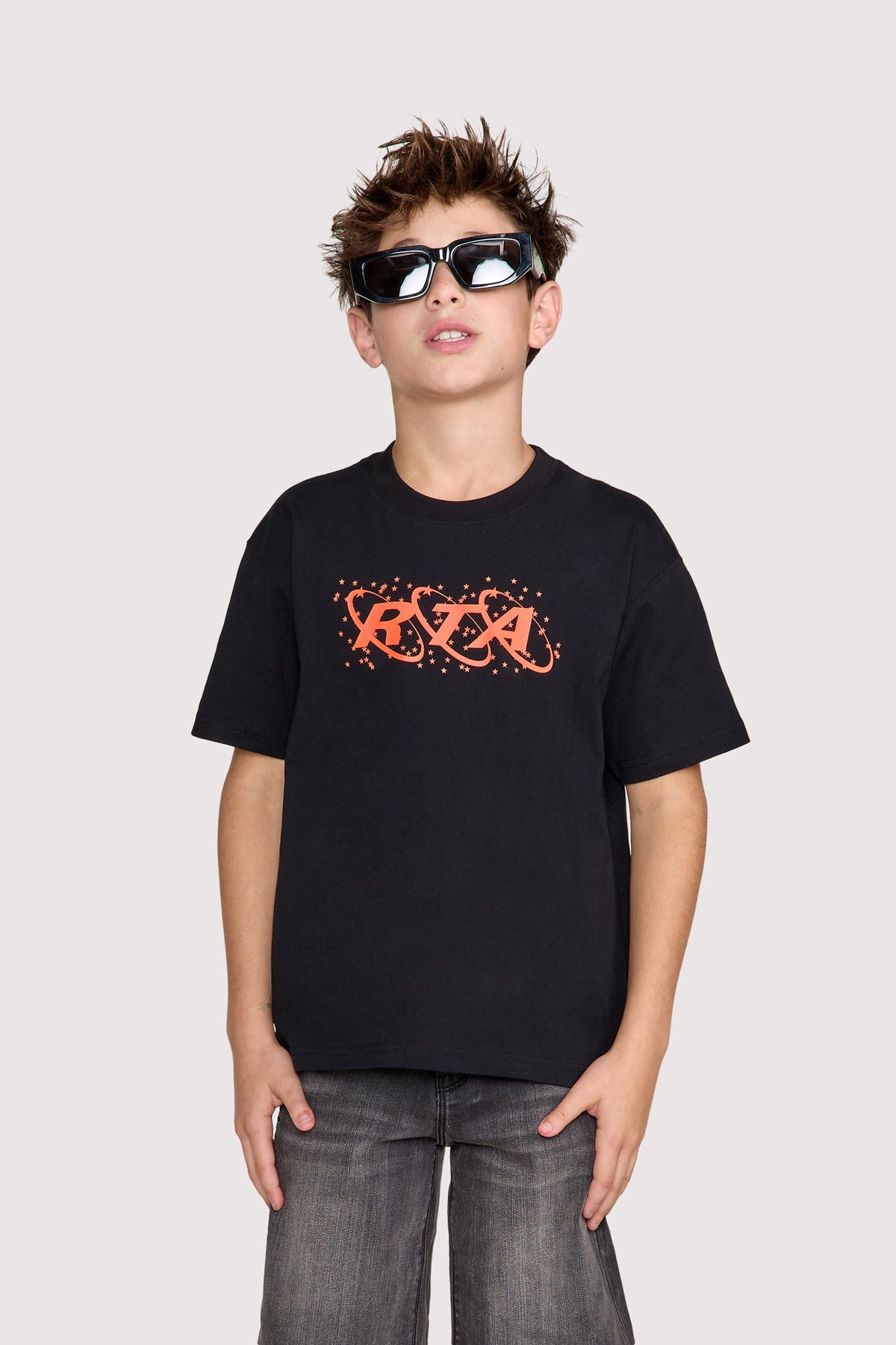 KIDS LAWSON SHORT SLEEVE TEE | BLACK PLANETARY RTA