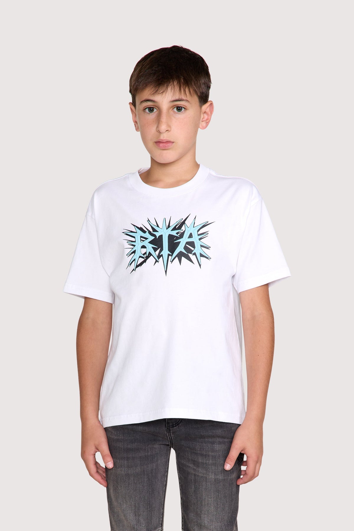 KIDS LAWSON SHORT SLEEVE TEE | WHITE SPIKE RTA