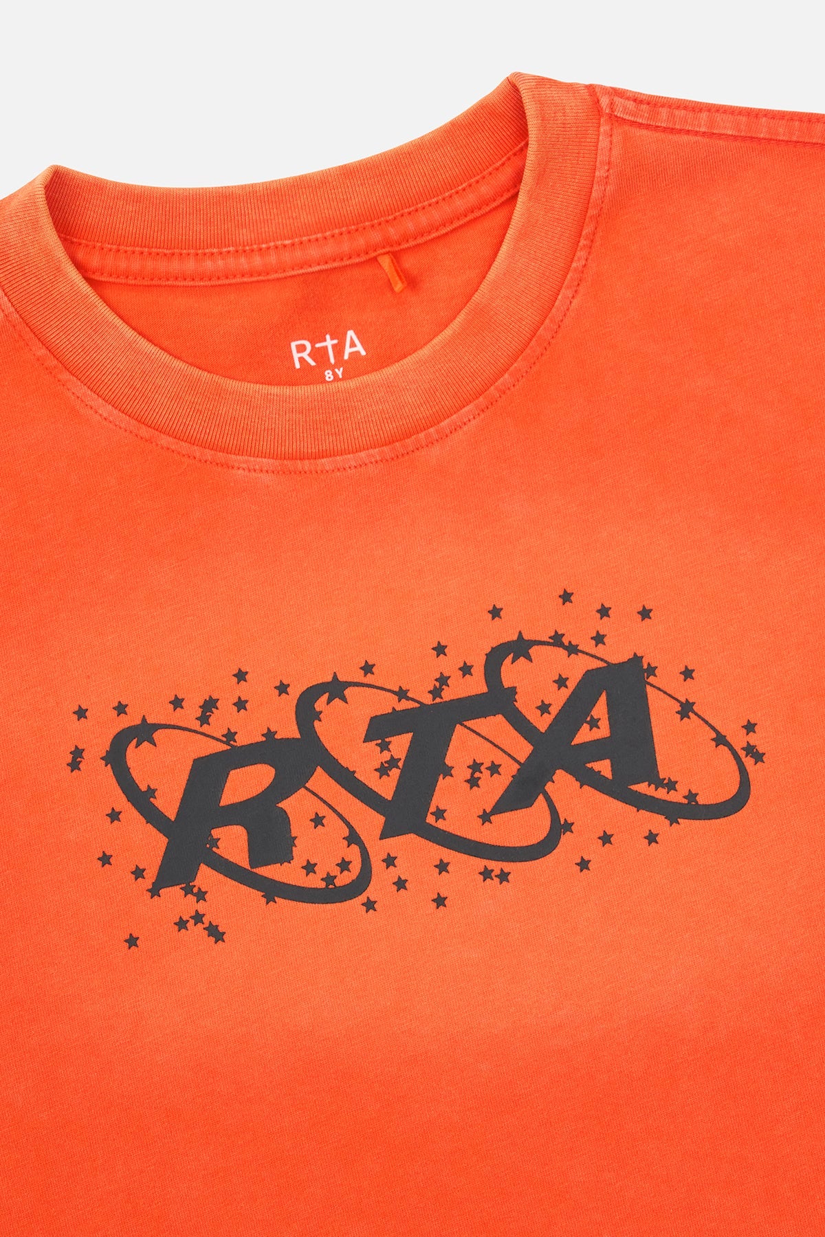 KIDS HOLLIS LONG SLEEVE TEE | ORANGE PLANETARY RTA