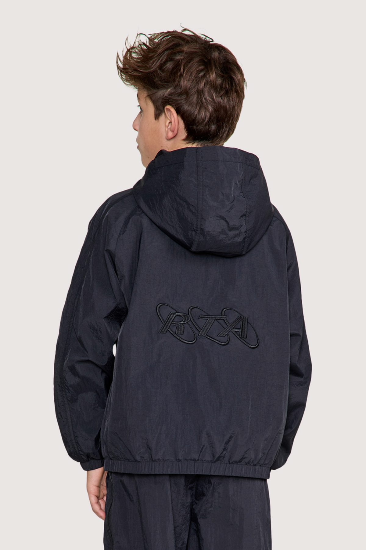 KIDS LUCA WINDBREAKER JACKET | BLACK