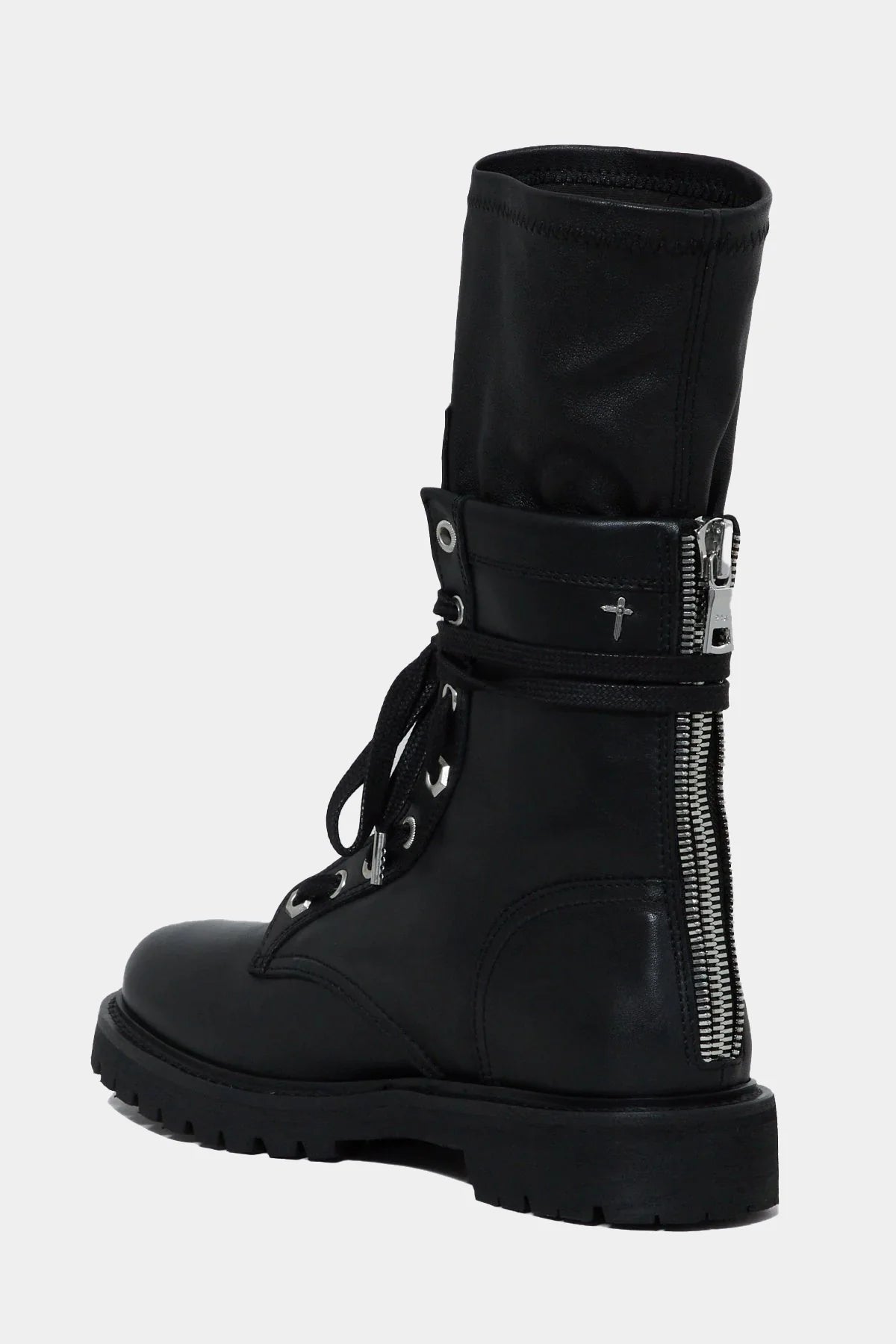 COMBAT BOOT | BLACK LEATHER