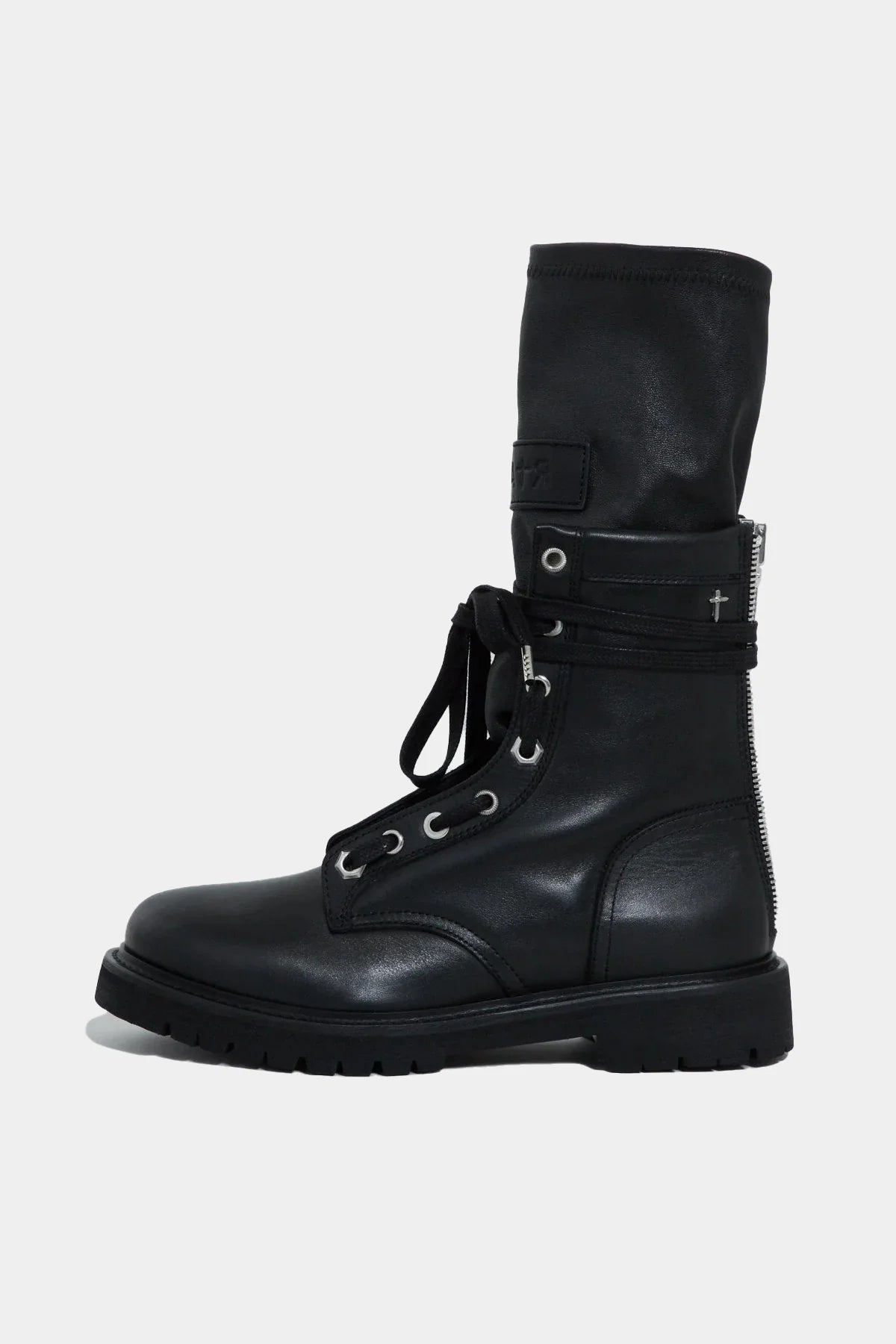 COMBAT BOOT | BLACK LEATHER