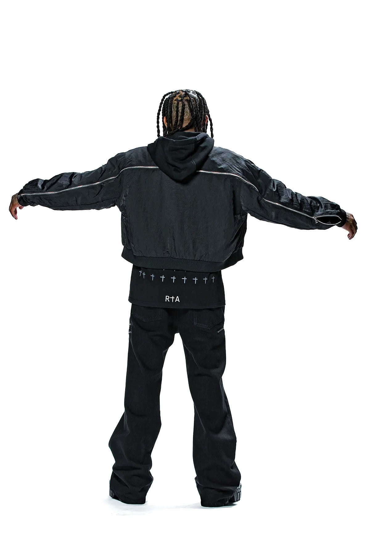 RTA X DDG MICKIE JACKET | BLACK ZIPPERS