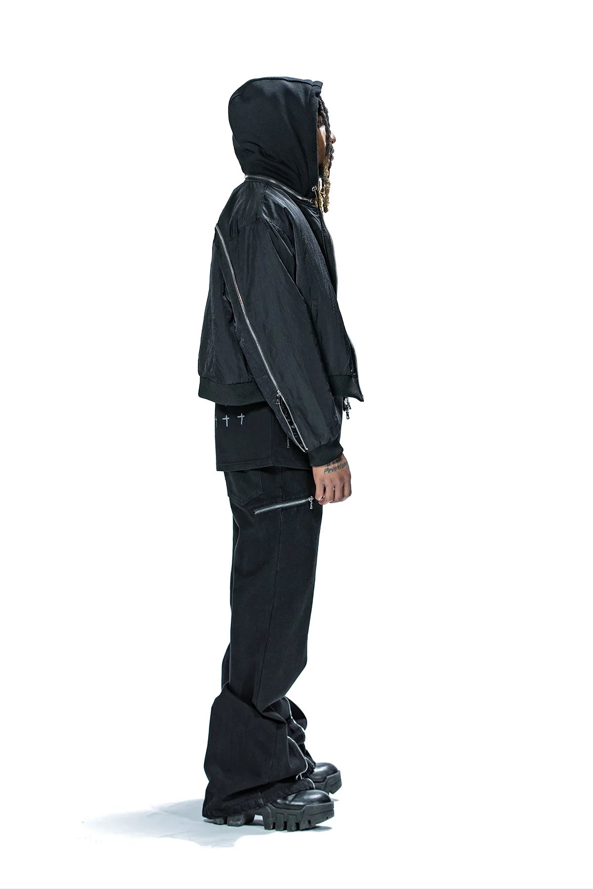 RTA X DDG MICKIE JACKET | BLACK ZIPPERS