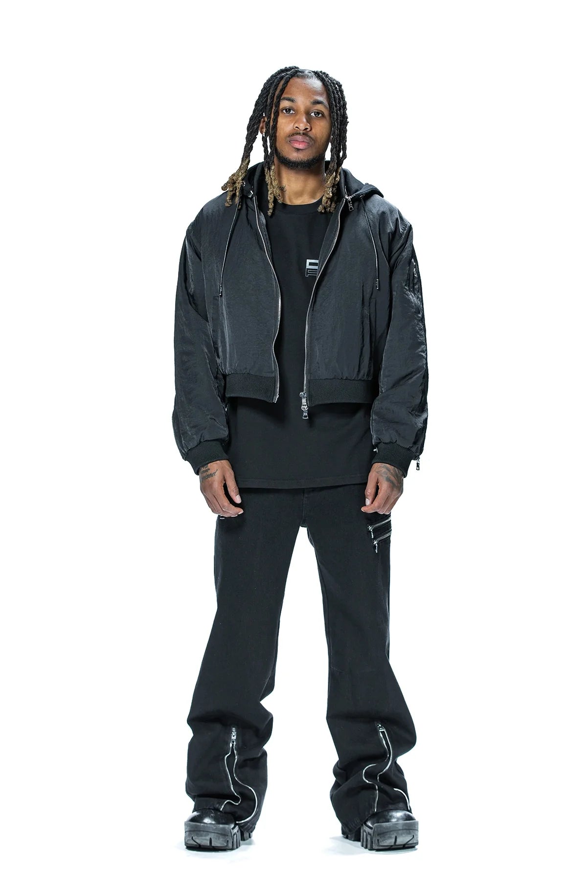 RTA X DDG MICKIE JACKET | BLACK ZIPPERS