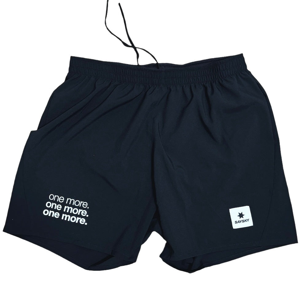 saysky mens pace shorts 5", black.