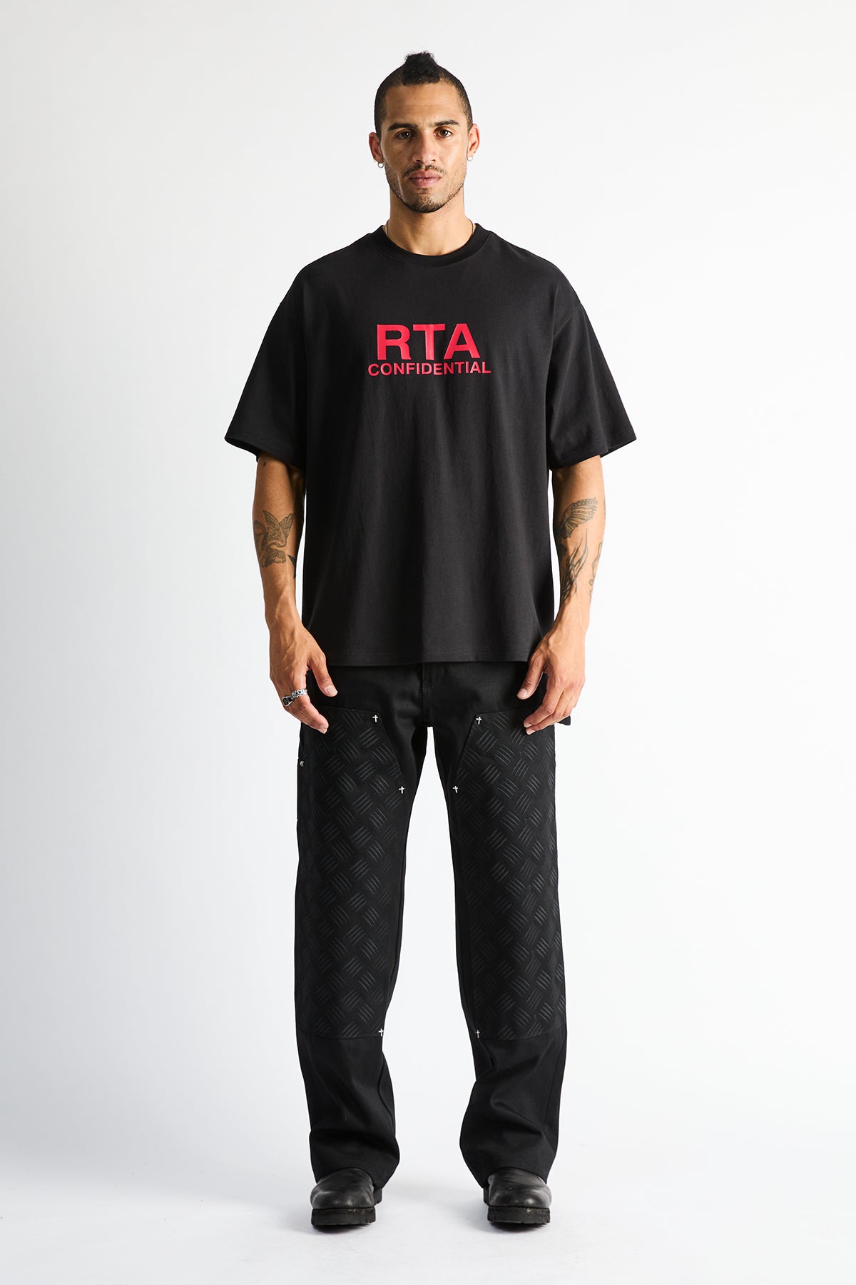 SANTIAGO CARPENTER PANTS | BLACK METAL GRILL