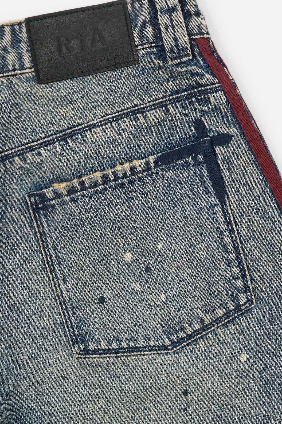 FRANCO WIDE LEG JEAN | MARINE PAINT STRIPE