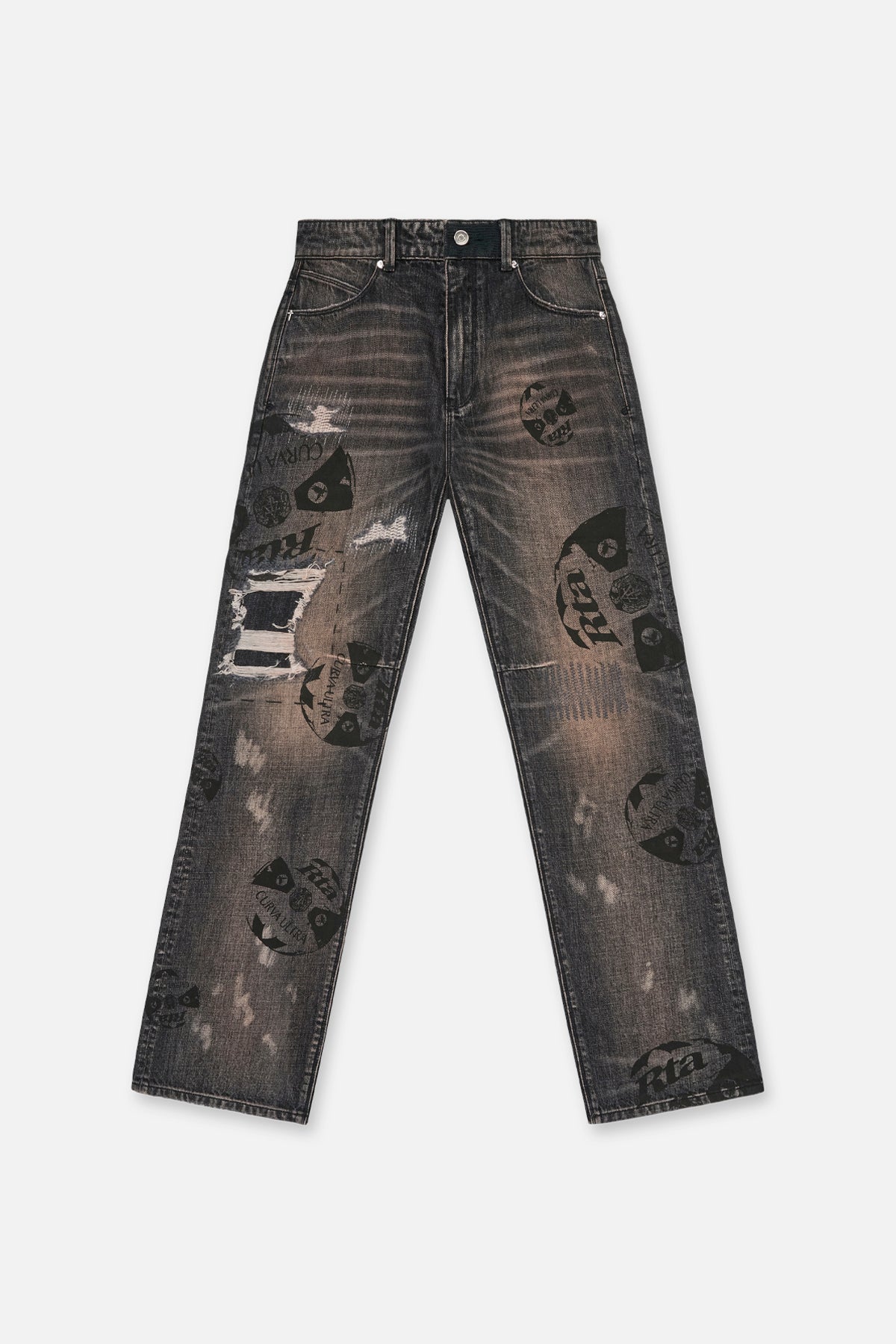 JONAS STRAIGHT LEG JEAN | CHARCOAL EMBER ALLOVER SOCCER