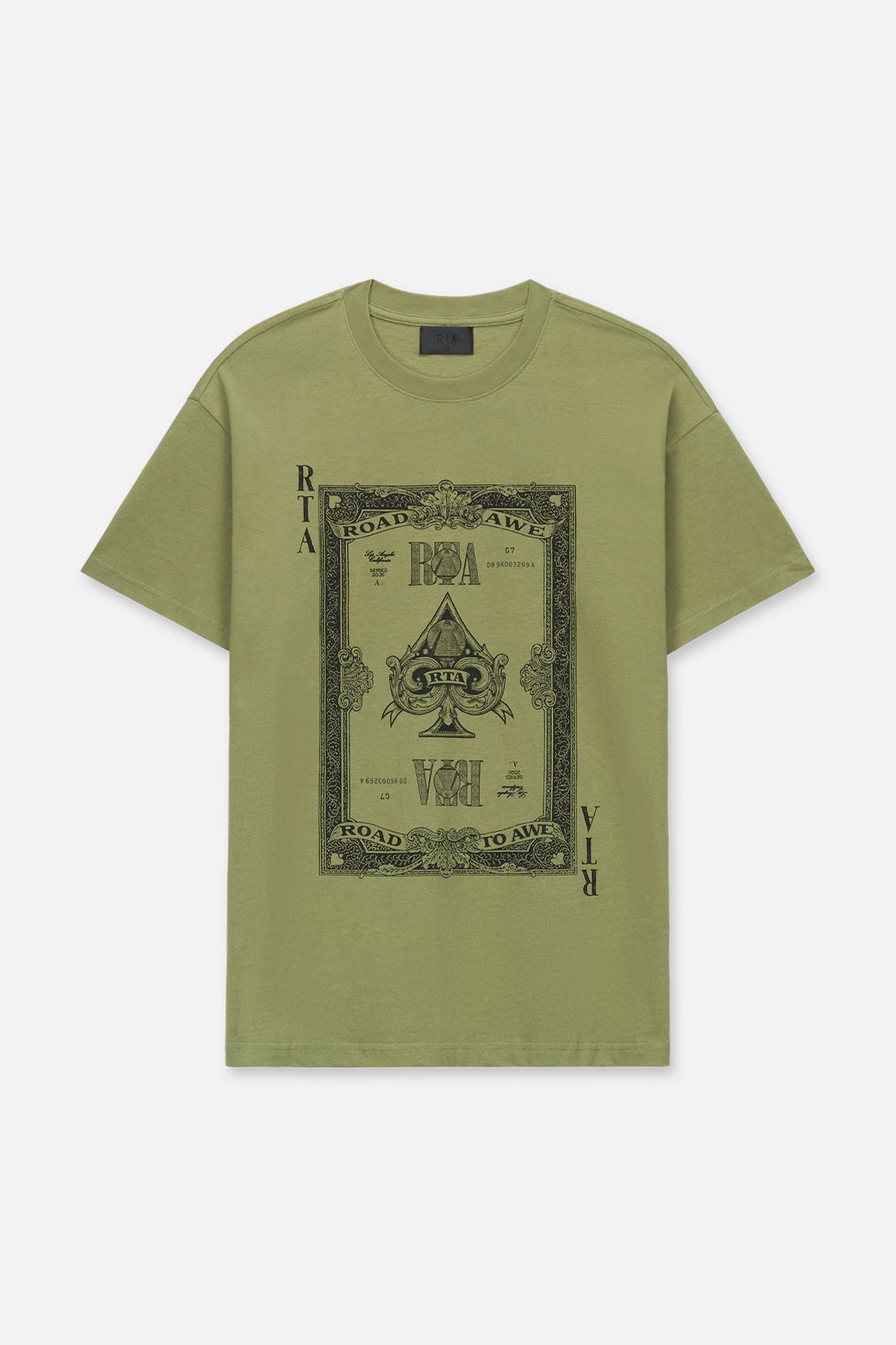 COLIN OVERSIZED TEE | OIL GREEN MONEY
